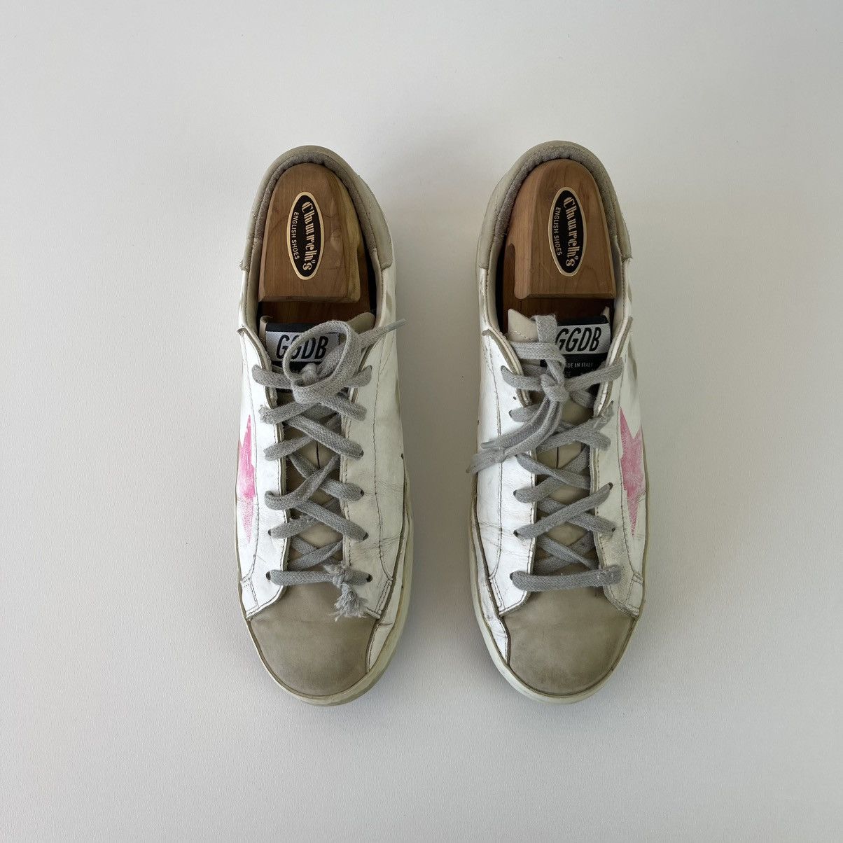 Golden Goose Golden Goose Love Dealer GGDB Superstar Leather Sneakers Size US 8 / EU 41 - 5 Thumbnail