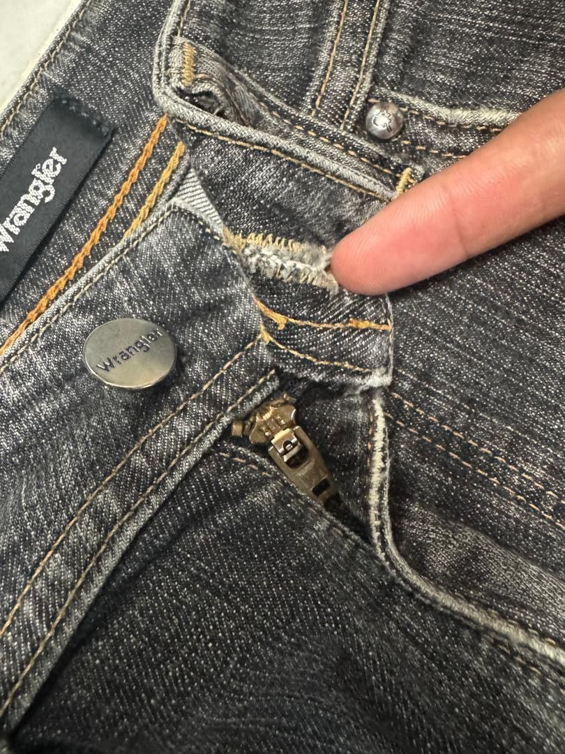 Tornado Mart FLARED 90’s Style Wrangler Buffalo Mudwash Western Jeans Size US 27 - 12 Thumbnail