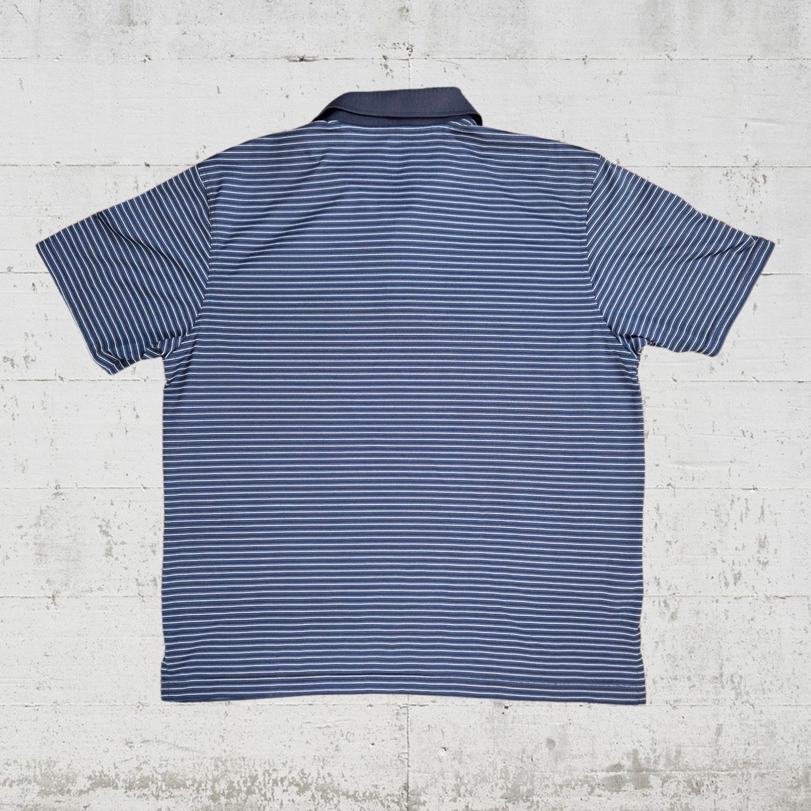 PGA Tour PGA Tour Blue Striped Golf Polo Size XL Size US XL / EU 56 / 4 - 8 Thumbnail