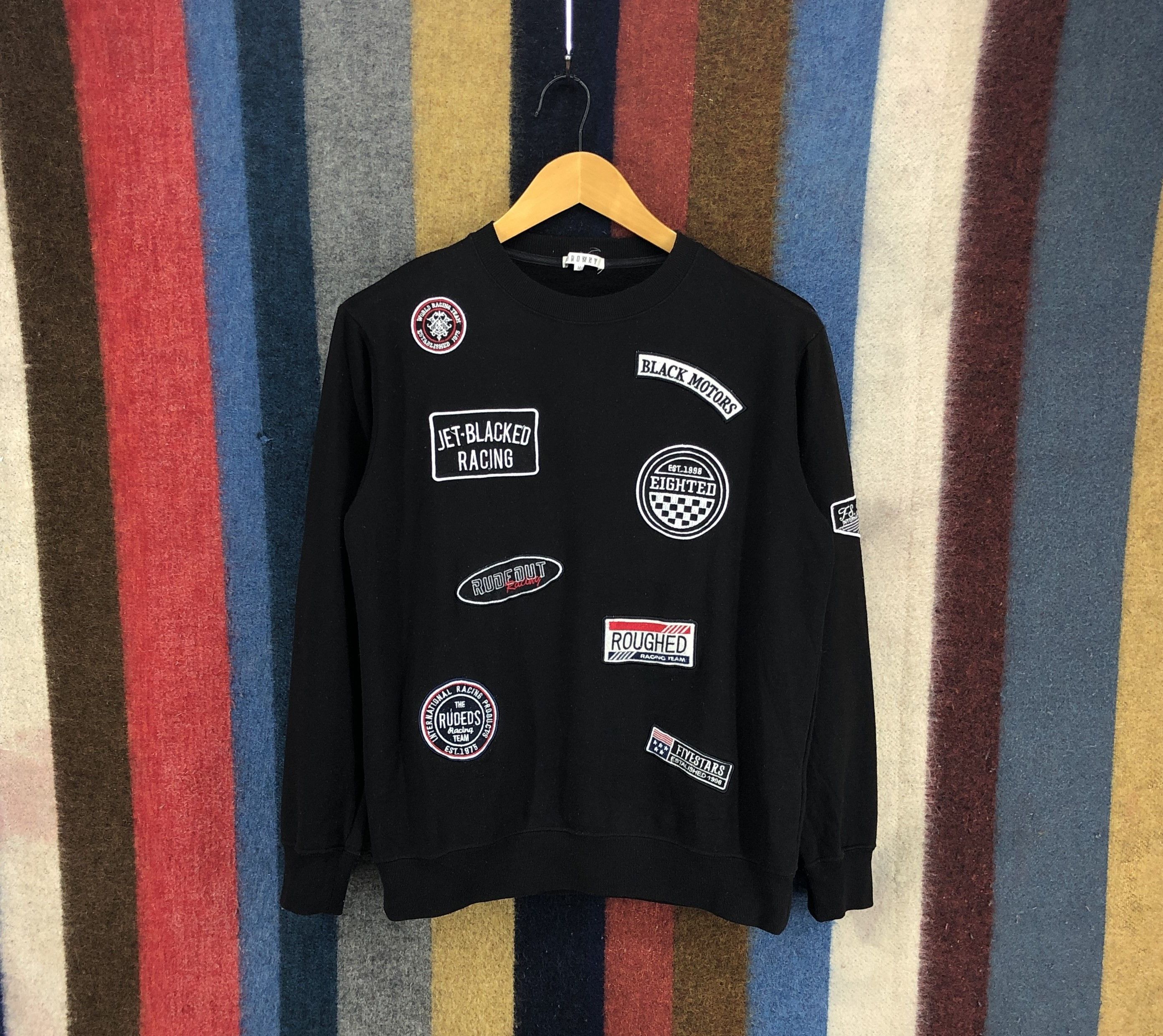 Japanese Brand BROWNY Racing Black Motors Jet Crew Neck Sweatshirt #0291/N Size US S / EU 44-46 / 1 - 1 Thumbnail