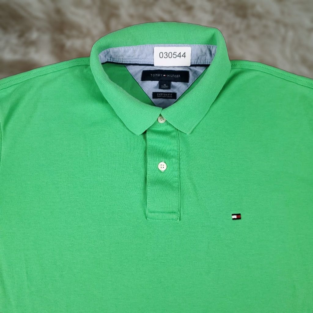 Tommy Hilfiger Tommy Hilfiger Polo Shirt Adult XL Green Casual Short Sleeve Mens Size US XL / EU 56 / 4 - 1 Thumbnail