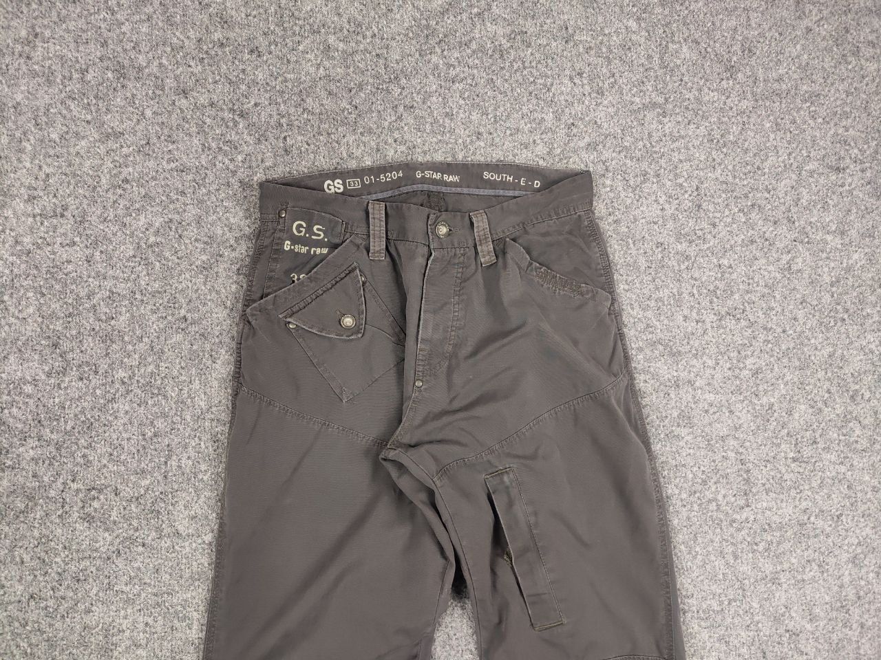 G-Star Vintage G star Raw 5204 Cargo Elwood Gray Bondage Pants Size US 32 / EU 48 - 9 Thumbnail