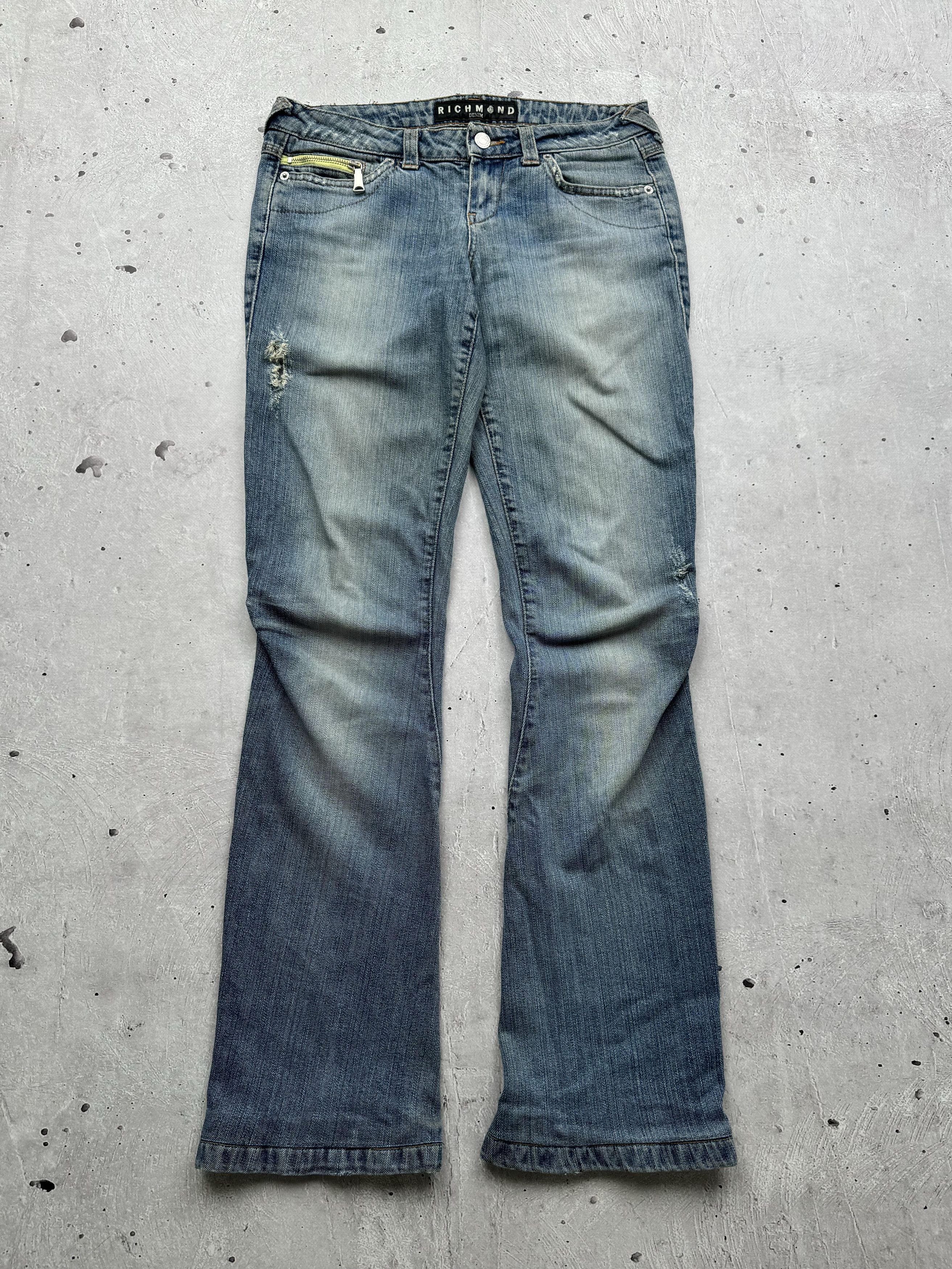 Richmond Denim John Richmond RICH white and silver flared