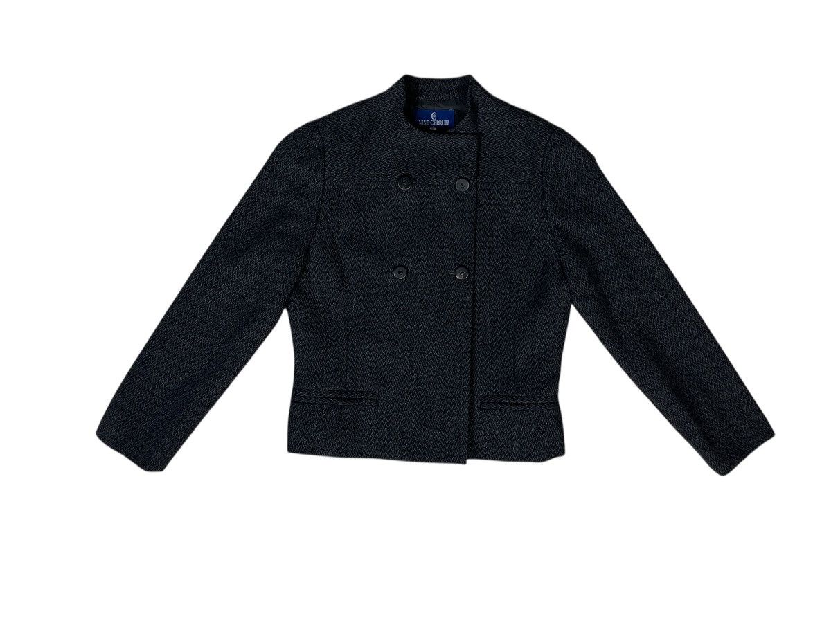 Cerruti 1881 × Vintage Nino Cerruti Made in Japan Double Breasted Twill Jacket Size S / US 4 / IT 40 - 1 Thumbnail