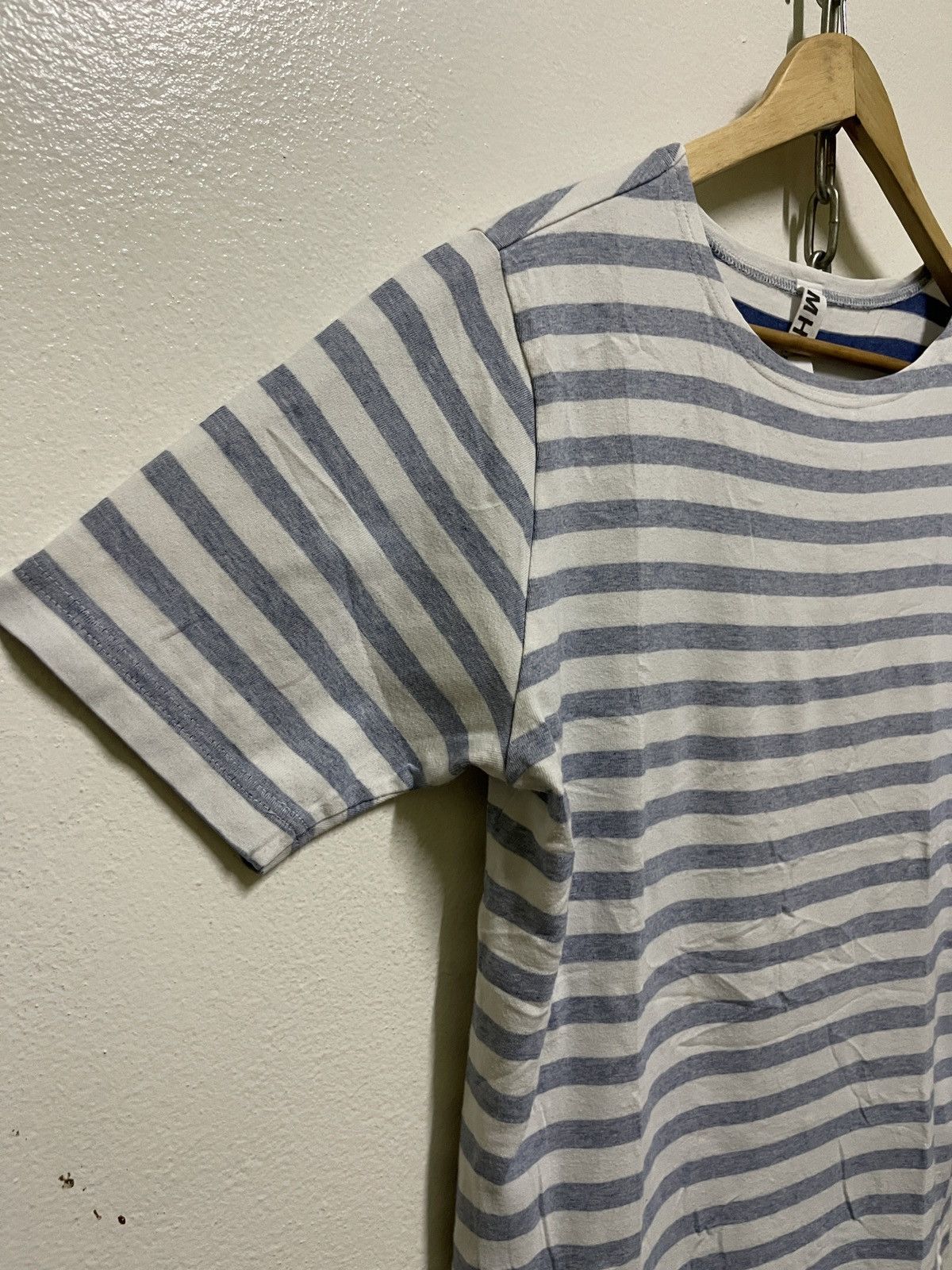 Japanese Brand × Margaret Howell MHL Striped Boat Neck T Shirt Size M / US 6-8 / IT 42-44 - 2 Thumbnail