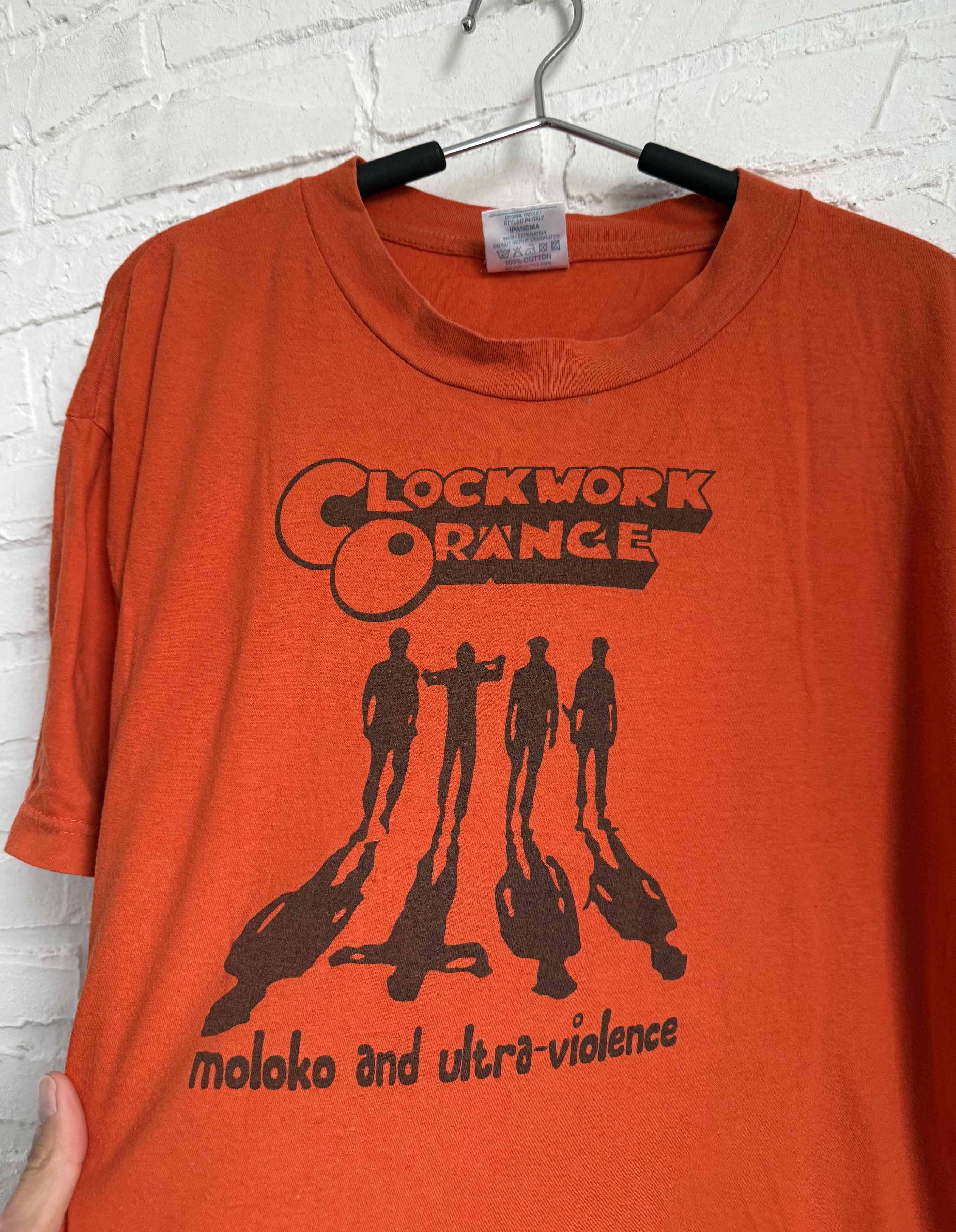 Vintage Vintage 90s Clockwork Orange Stanley Kubrick movie t-shirt Size US XL / EU 56 / 4 - 4 Thumbnail