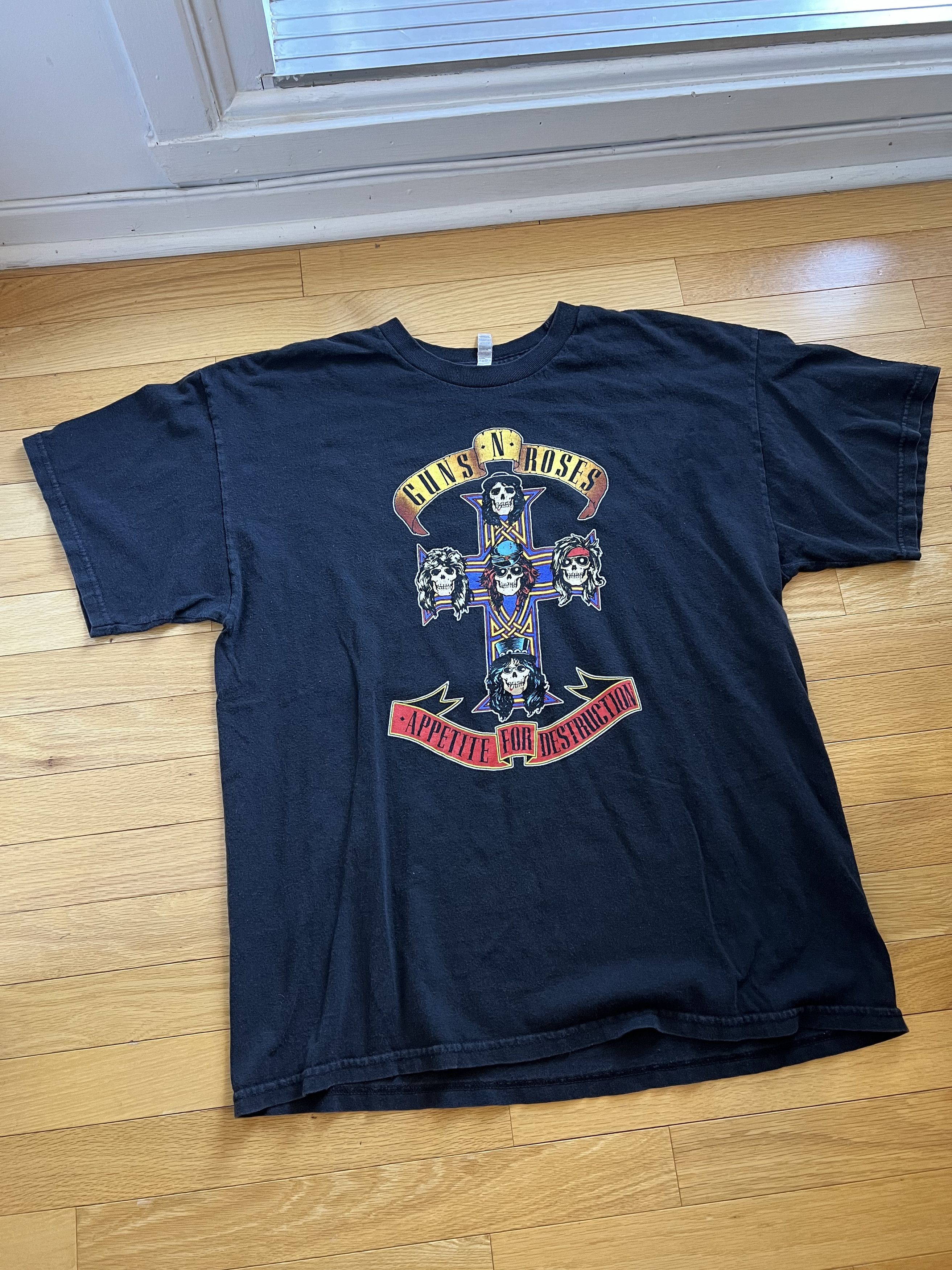 Vintage 1990s Guns N Roses Band Tee Size US XL / EU 56 / 4 - 2 Thumbnail