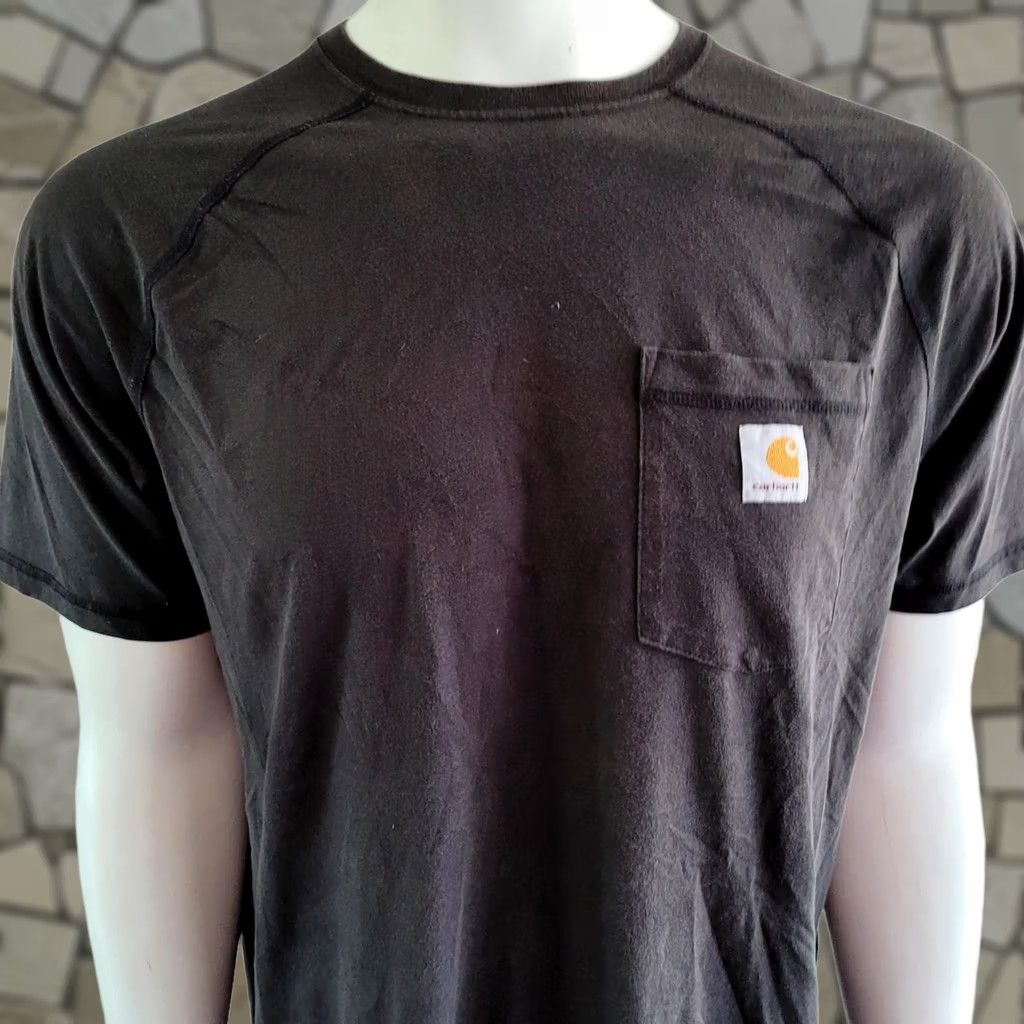 Carhartt Carhartt Men's Charcoal Black Logo T-Shirt | Front Pocket Design | Large Size US L / EU 52-54 / 3 - 1 Thumbnail