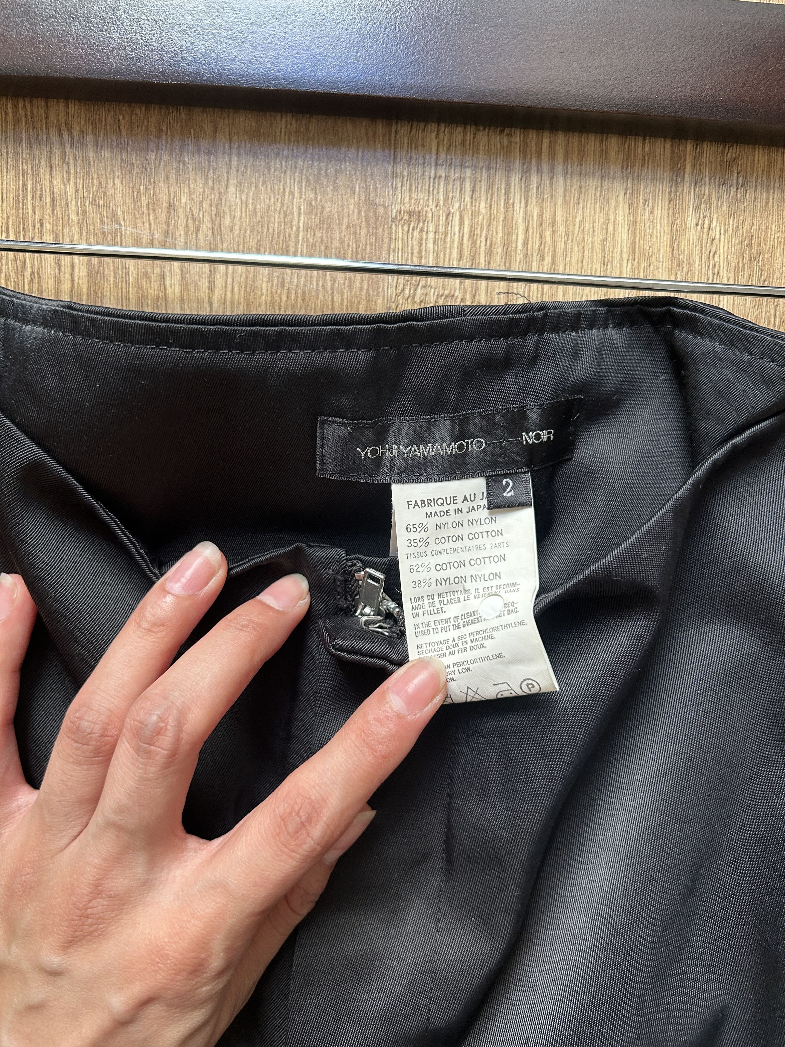 Yohji Yamamoto Yohji Yamamoto Noir Black Wide-Leg Pants — Made in Japan Size 26" / US 2 / IT 38 - 2 Thumbnail