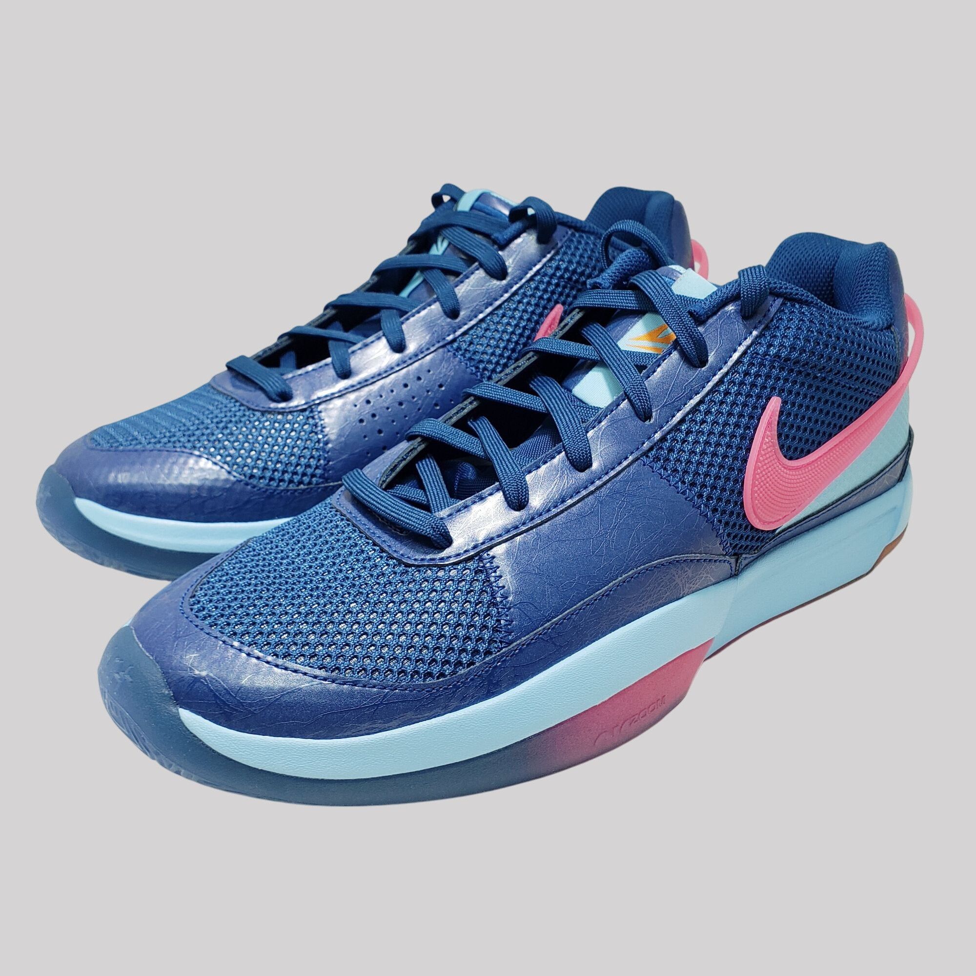 Nike Nike Ja 1 NY vs. NY Blue Hyper Pink Basketball Sneakers FV12 Size US 12 / EU 45 - 4 Thumbnail
