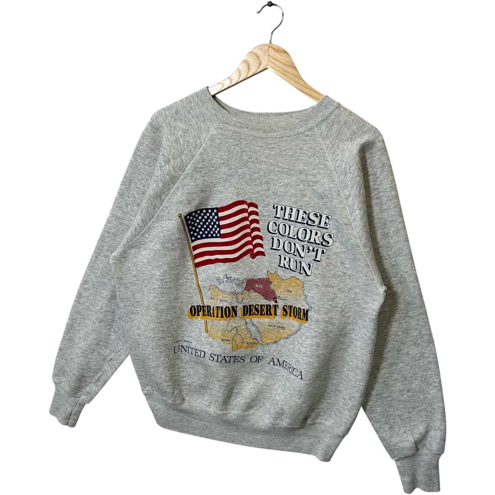 Vintage Vintage USA Operation Desert Storm Quote Crewneck XL Size US XL / EU 56 / 4 - 3 Thumbnail