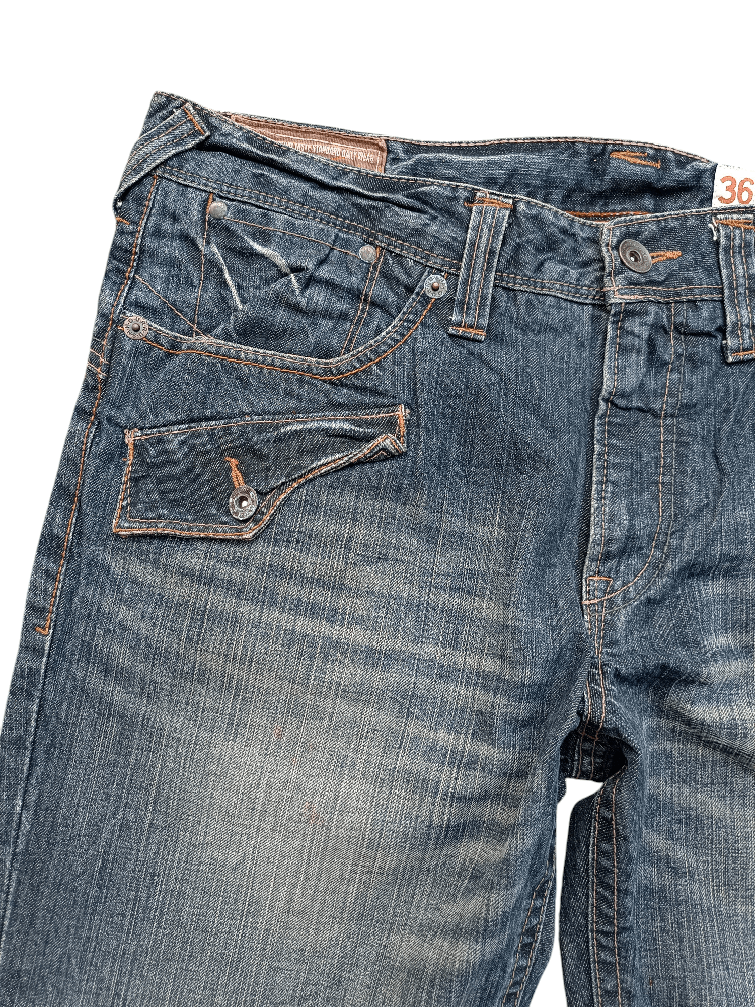 Japanese Brand Japanese Brand Rush Hour Whiskers Faded Jeans Size US 38 / EU 54 - 7 Thumbnail