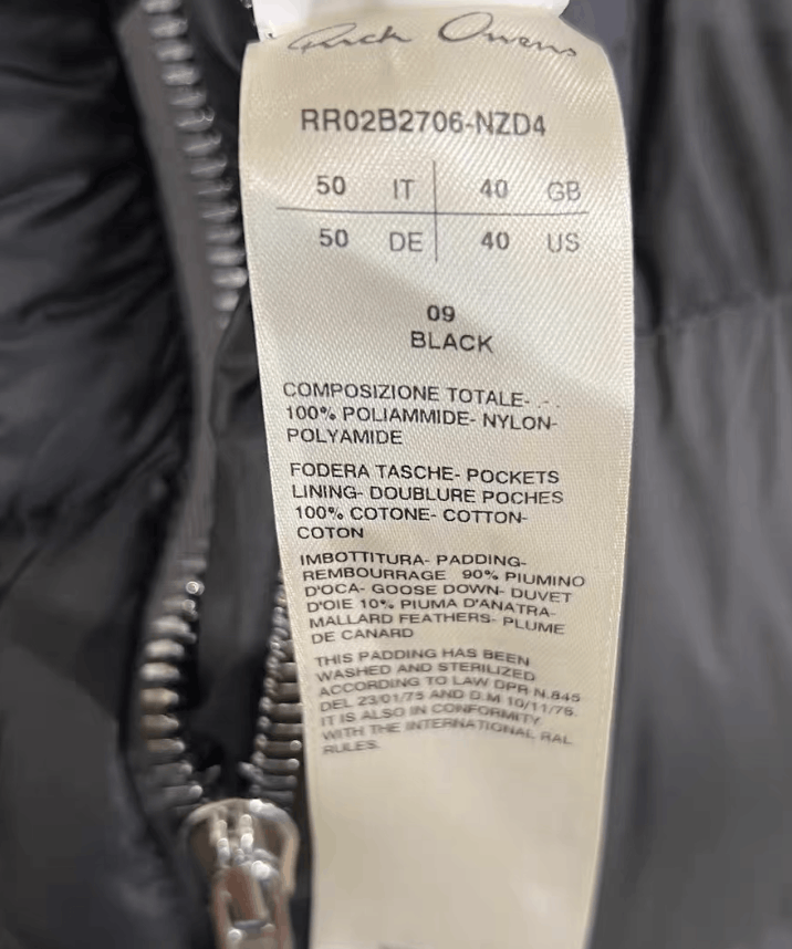 Rick Owens Rick Owens Shark Head Down Vest K35 Size US M / EU 48-50 / 2 - 6 Thumbnail