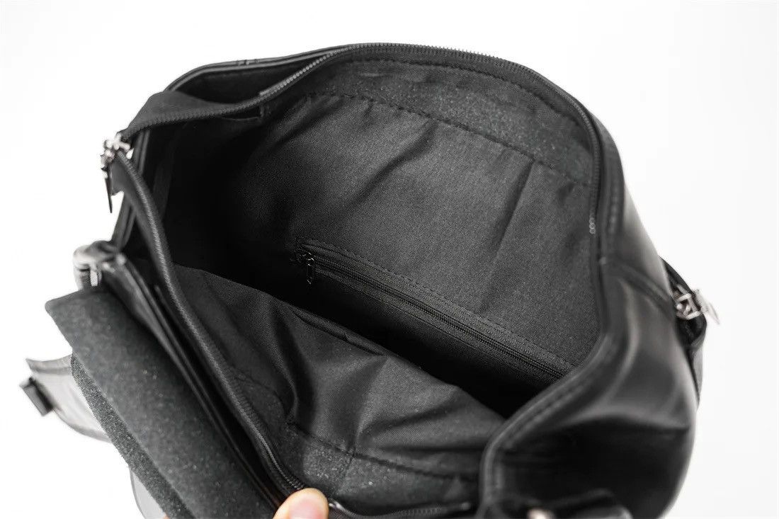 Japanese Brand Retro fashion pu leather usb port backpack y2k Size ONE SIZE - 7 Thumbnail