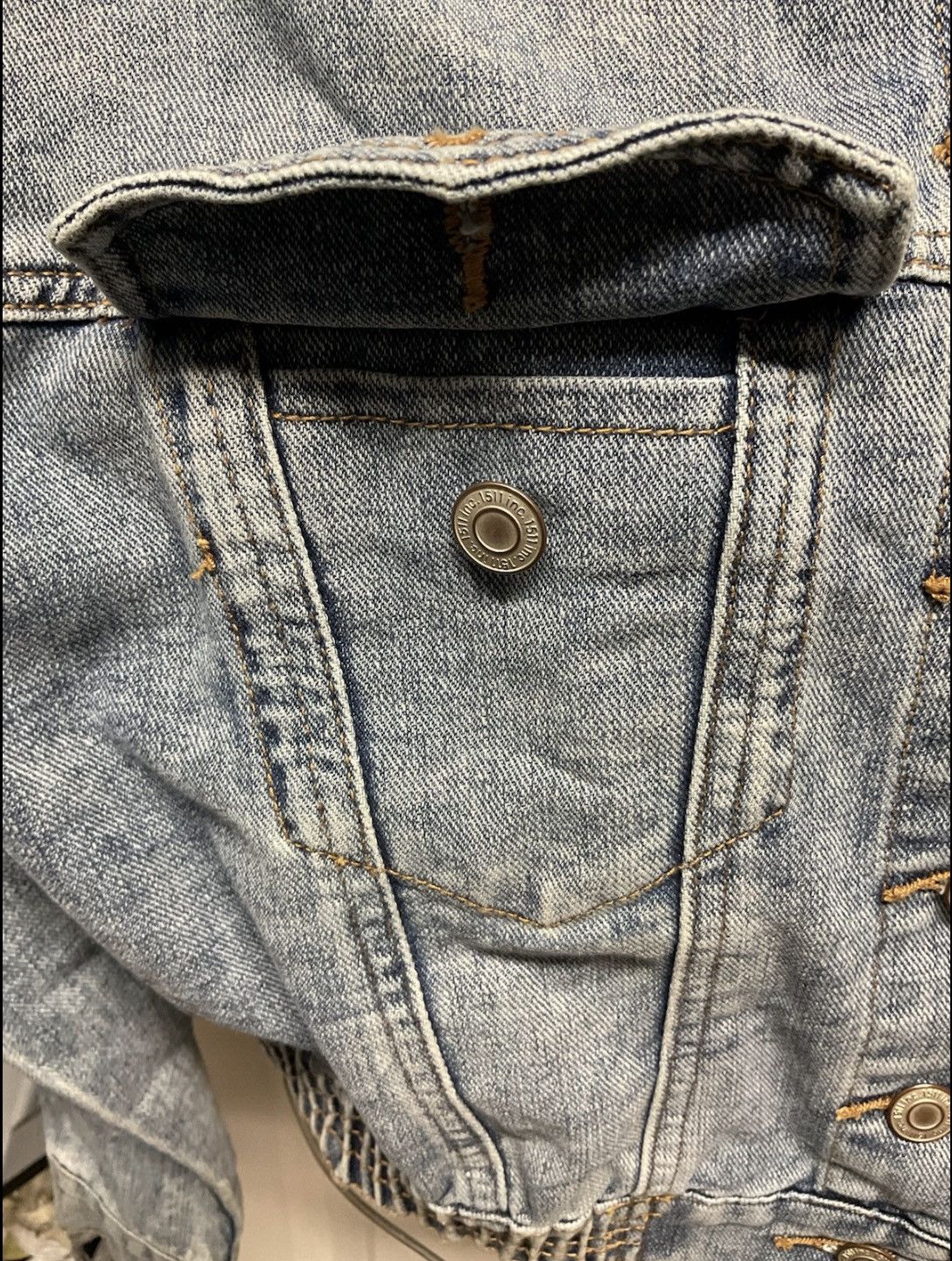Other 511inc. Light Wash Cropped Denim Jacket SM–Elastic Waistband Size S / US 4 / IT 40 - 9 Thumbnail