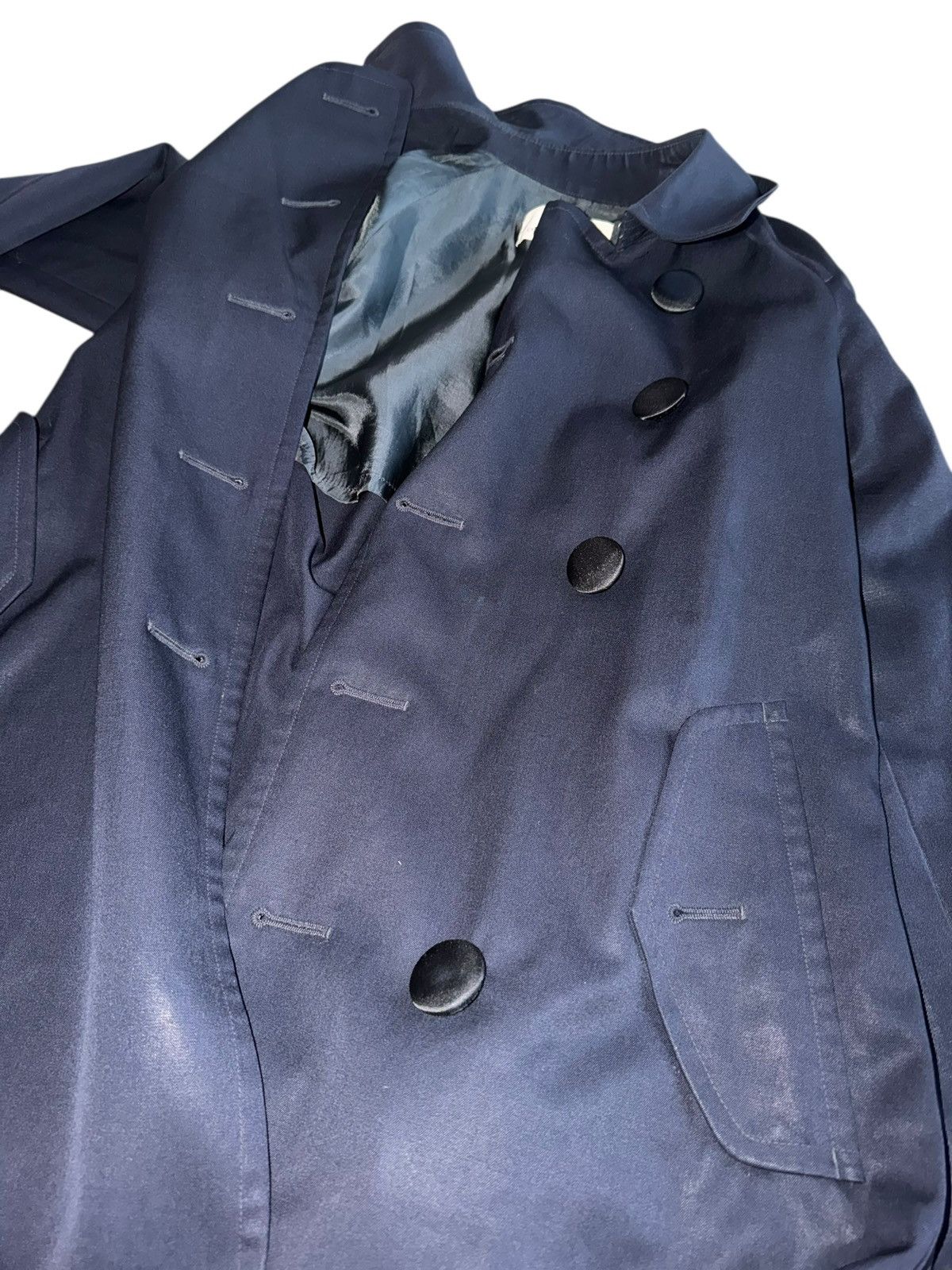 Comme des Garcons × H&M H&M X CDG COMME DES GARCONS TRENCH COST NAVY Size S / US 4 / IT 40 - 11 Thumbnail