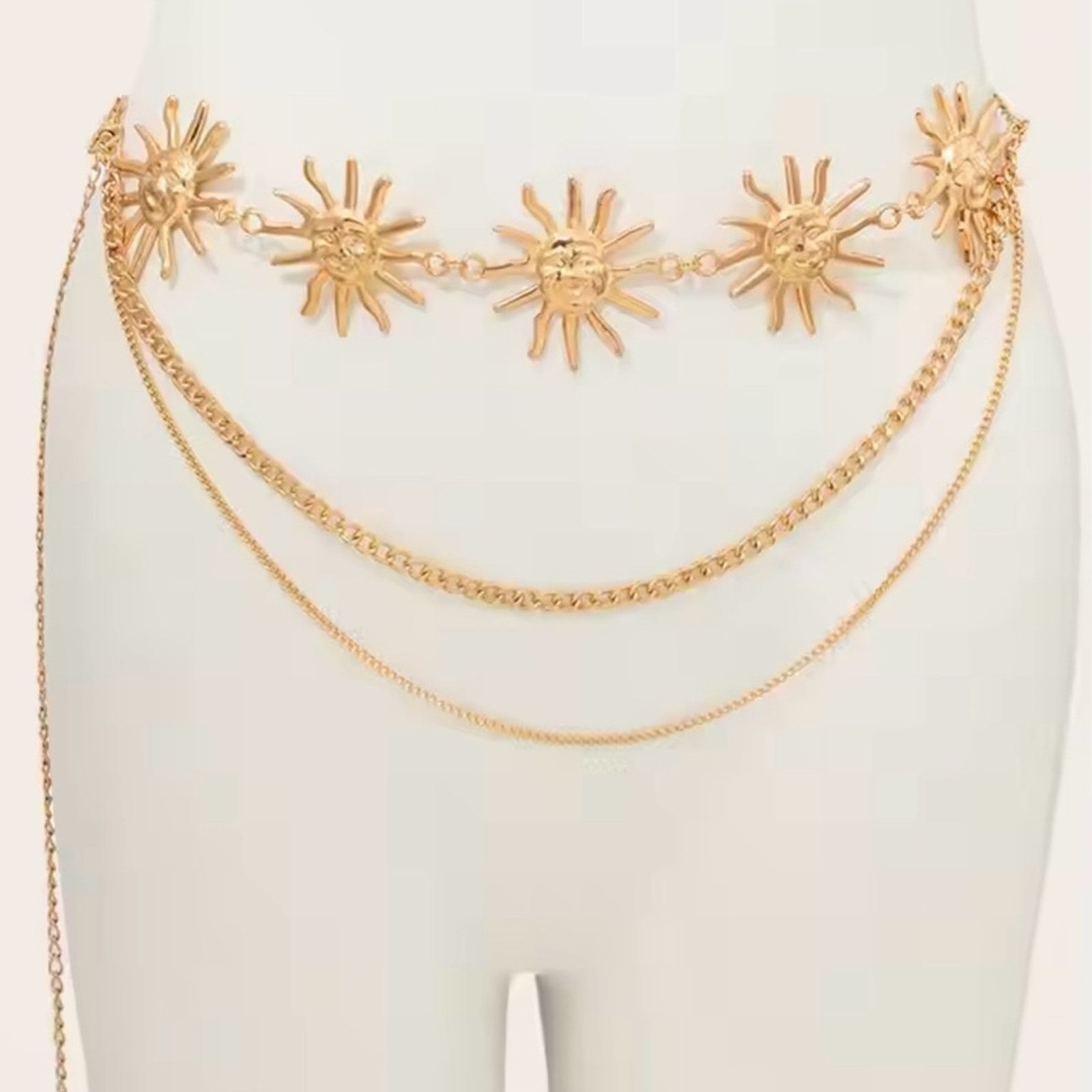 Other Celestial Vintage Layered Chain Belt For Women Size ONE SIZE - 4 Thumbnail