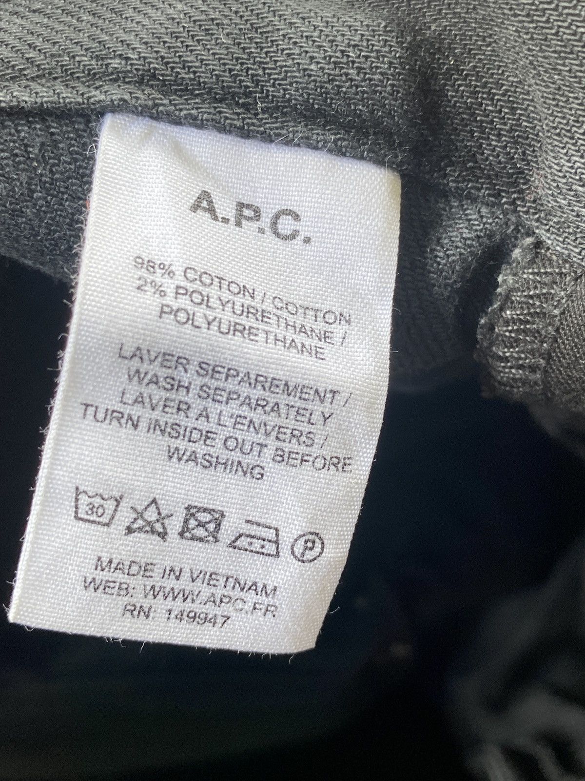 A.P.C. 🔥Binding now🔥A.P.C Black Jeans new standard distressed Size 30" / US 8 / IT 44 - 12 Thumbnail