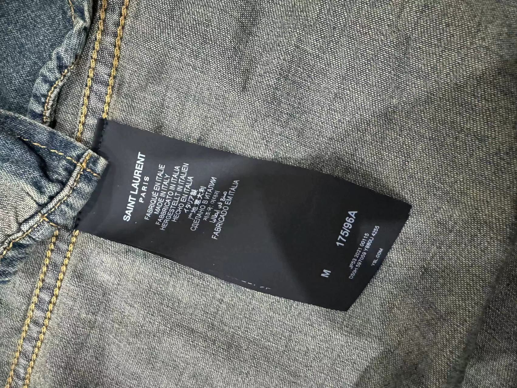 Yves Saint Laurent YSL Denim Shirt Authentic Size US M / EU 48-50 / 2 - 3 Thumbnail