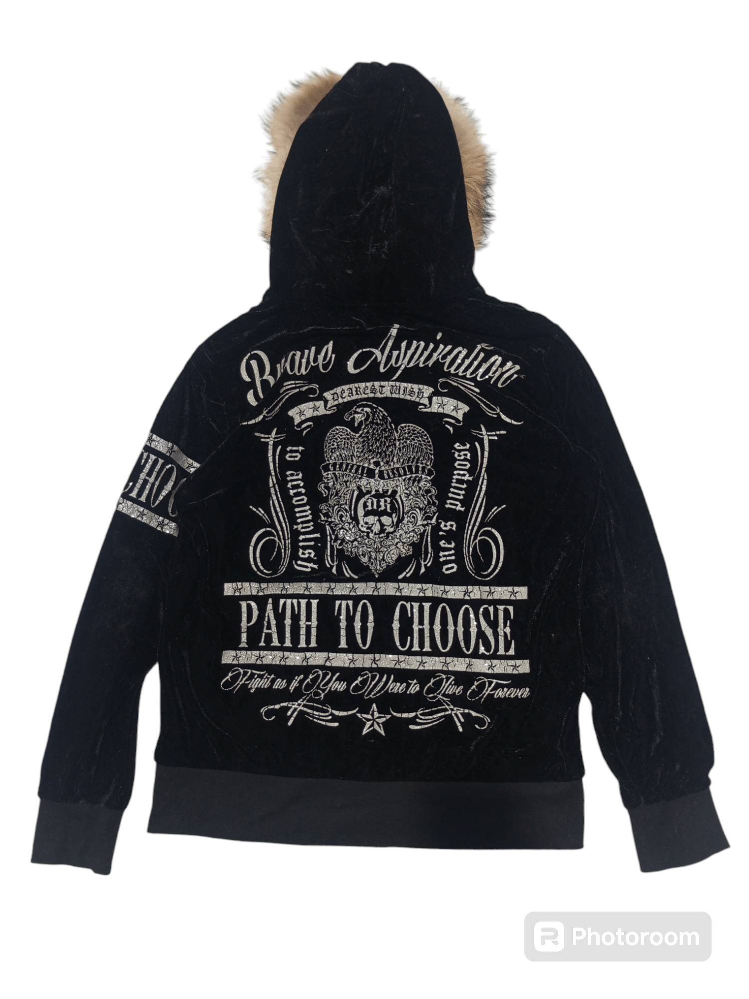 Hysteric Glamour Vintage original remak gear velvet fur hoodie Size US L / EU 52-54 / 3 - 2 Thumbnail