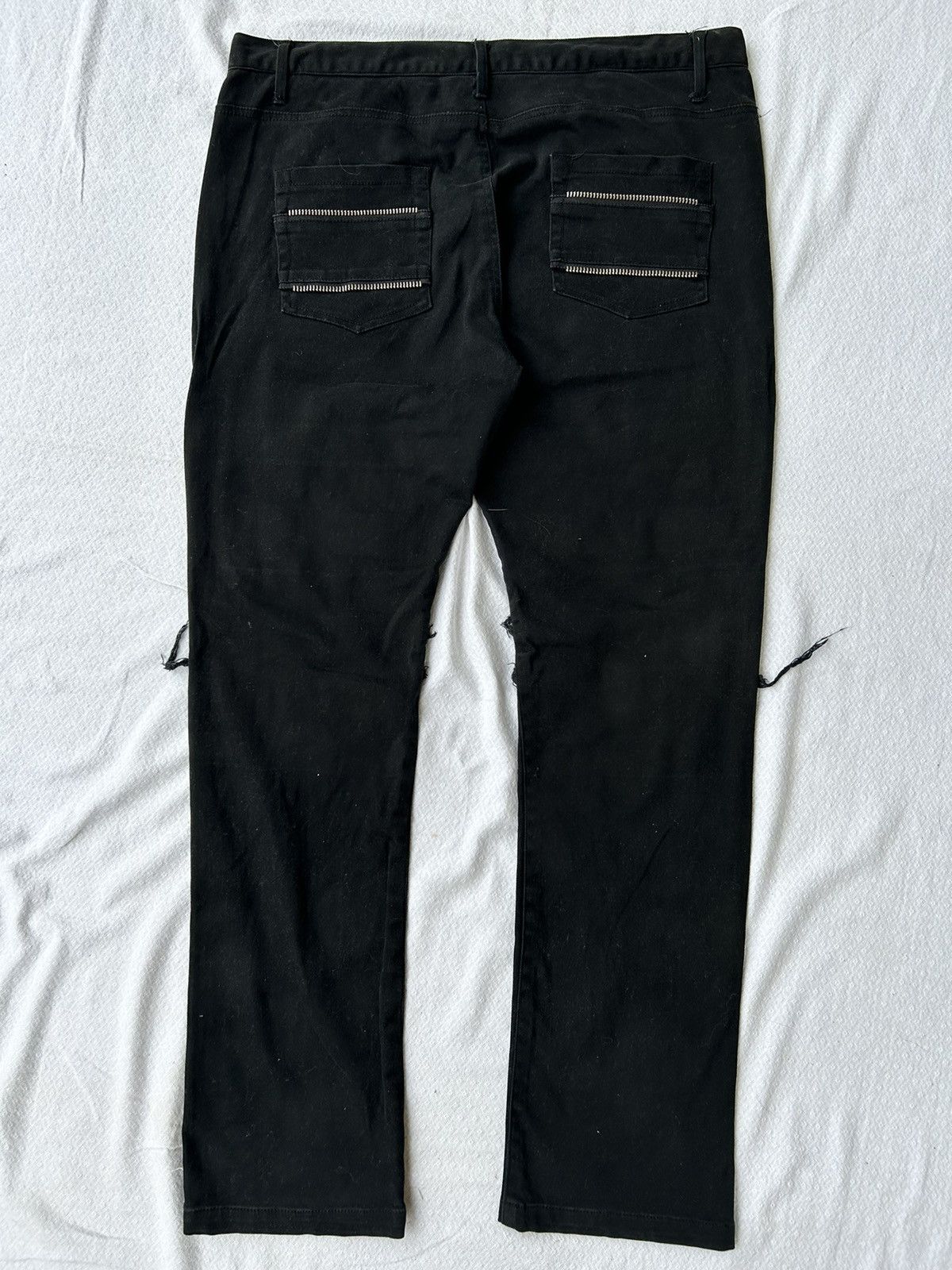 Tornado Mart Black jeans multizip thelees denim tornadomart style Size US 36 / EU 52 - 8 Thumbnail