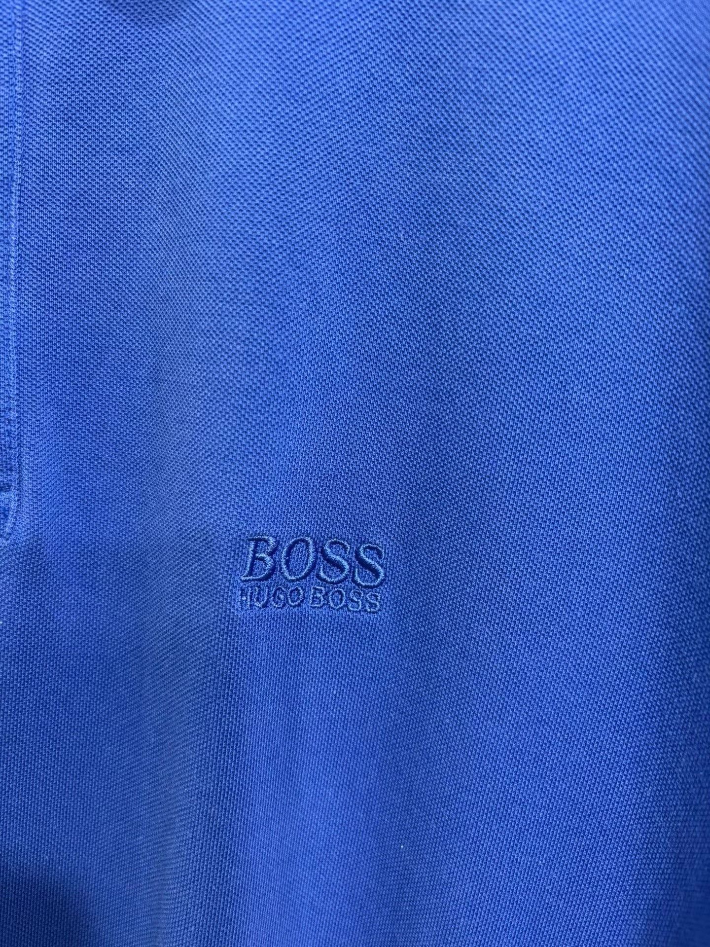 Hugo Boss HUGO BOSS Men's Blue Short Sleeve Polo Shirt K29 Size US L / EU 52-54 / 3 - 2 Thumbnail