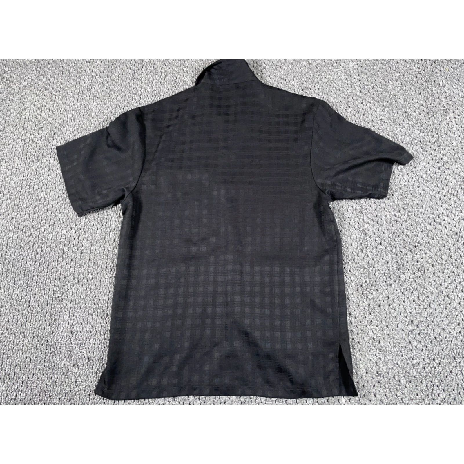 Vintage VTG Vintage Dad Style Shirt Adult Large Black Tonal Check Front Pockets Sopranos Shirt Men Large Black Check Pockets 80s Retro Size US L / EU 52-54 / 3 - 2 Thumbnail