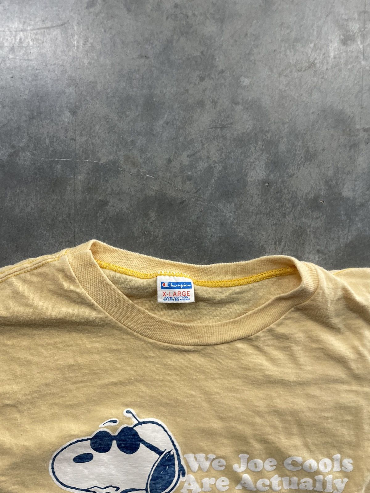 Vintage 70s Champion Joe Cool Snoopy Chicks T Shirt