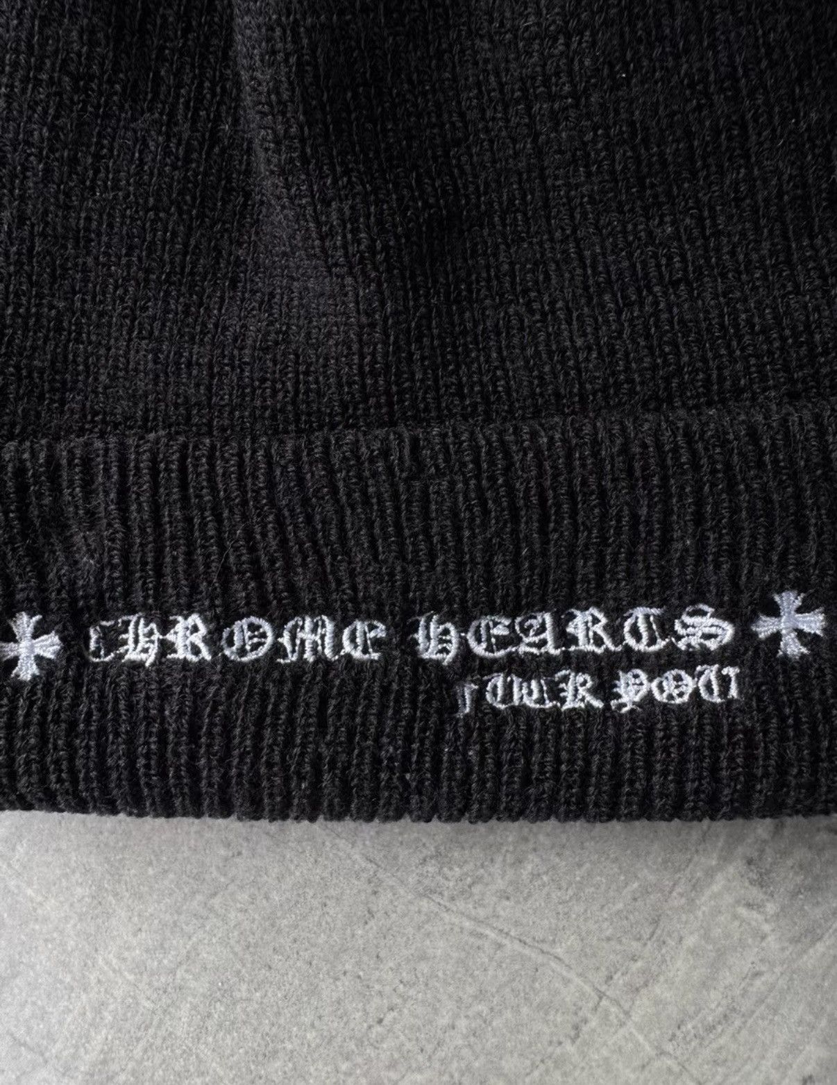 Chrome Hearts Chrome Hearts Cross Embroidered Beanie Size ONE SIZE - 4 Thumbnail