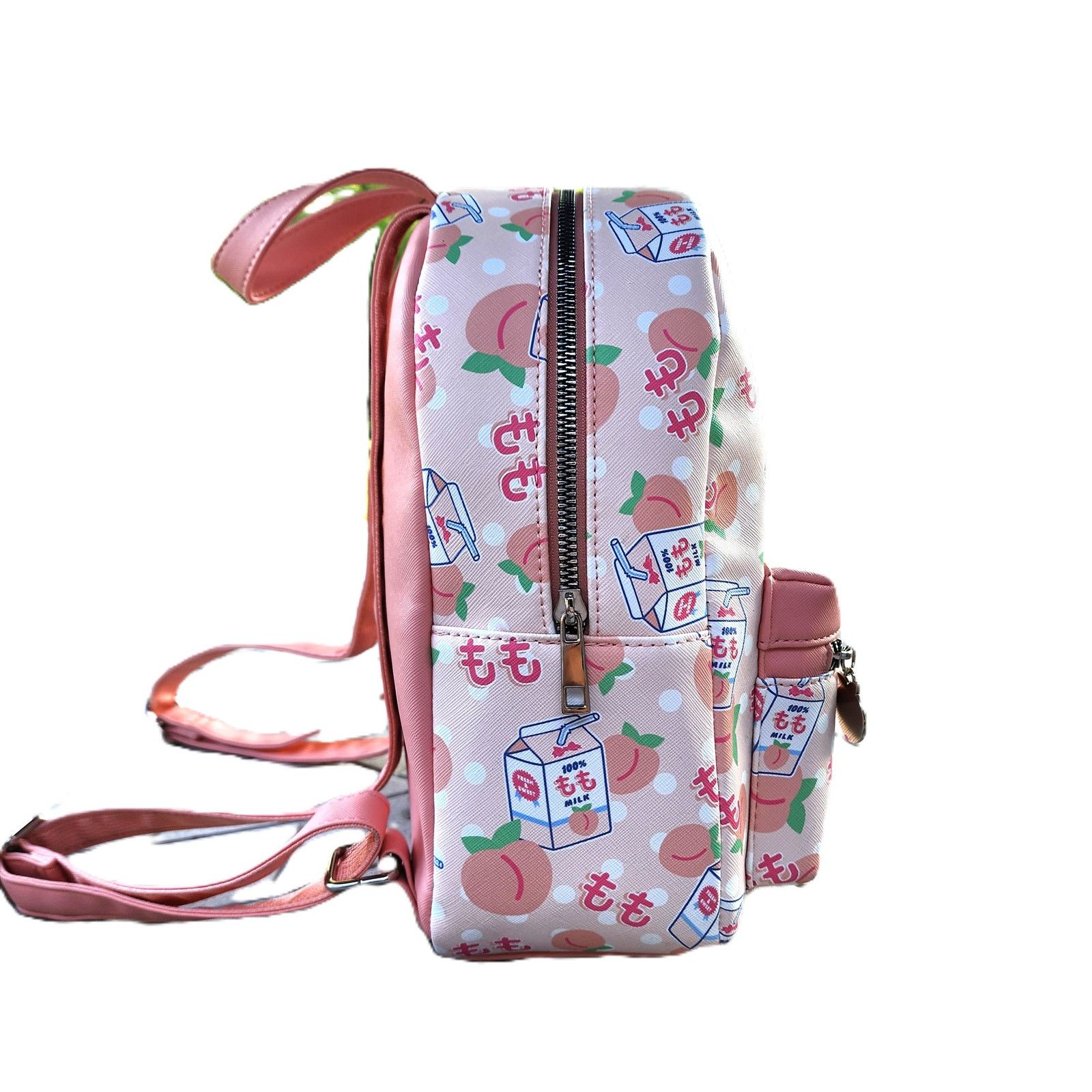 Designer BioWorld Pastel Peach Milk PVC Mini Backpack Size ONE SIZE - 2 Thumbnail