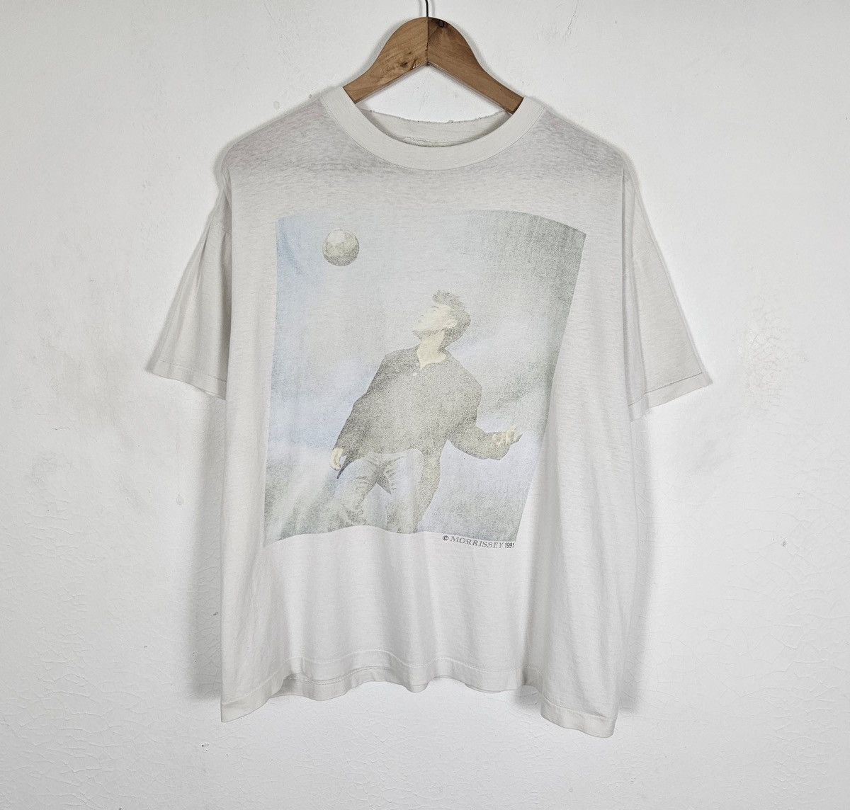 Band Tees Vintage 90s 1991 Morrissey Kill Uncle/Football tee shirt Size US L / EU 52-54 / 3 - 2 Thumbnail