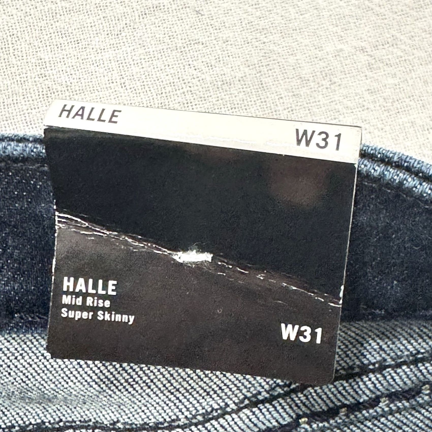 True Religion True Religion Jeans Halle Mid Rise Super Skinny 31 Women Blue Denim Pants 28 In Inseam Logo Button Zipper Bonded 90s? Size 24" / US 00 / IT 34 - 5 Thumbnail