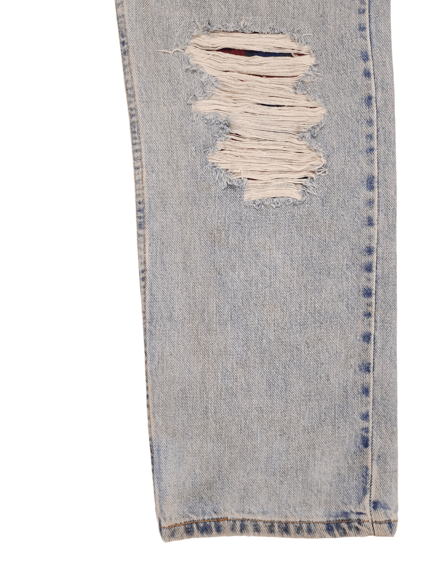 Levi's Vintage Clothing Vintage Levis 505 Distress Faded Checkered Jeans Custom Size US 34 / EU 50 - 8 Thumbnail