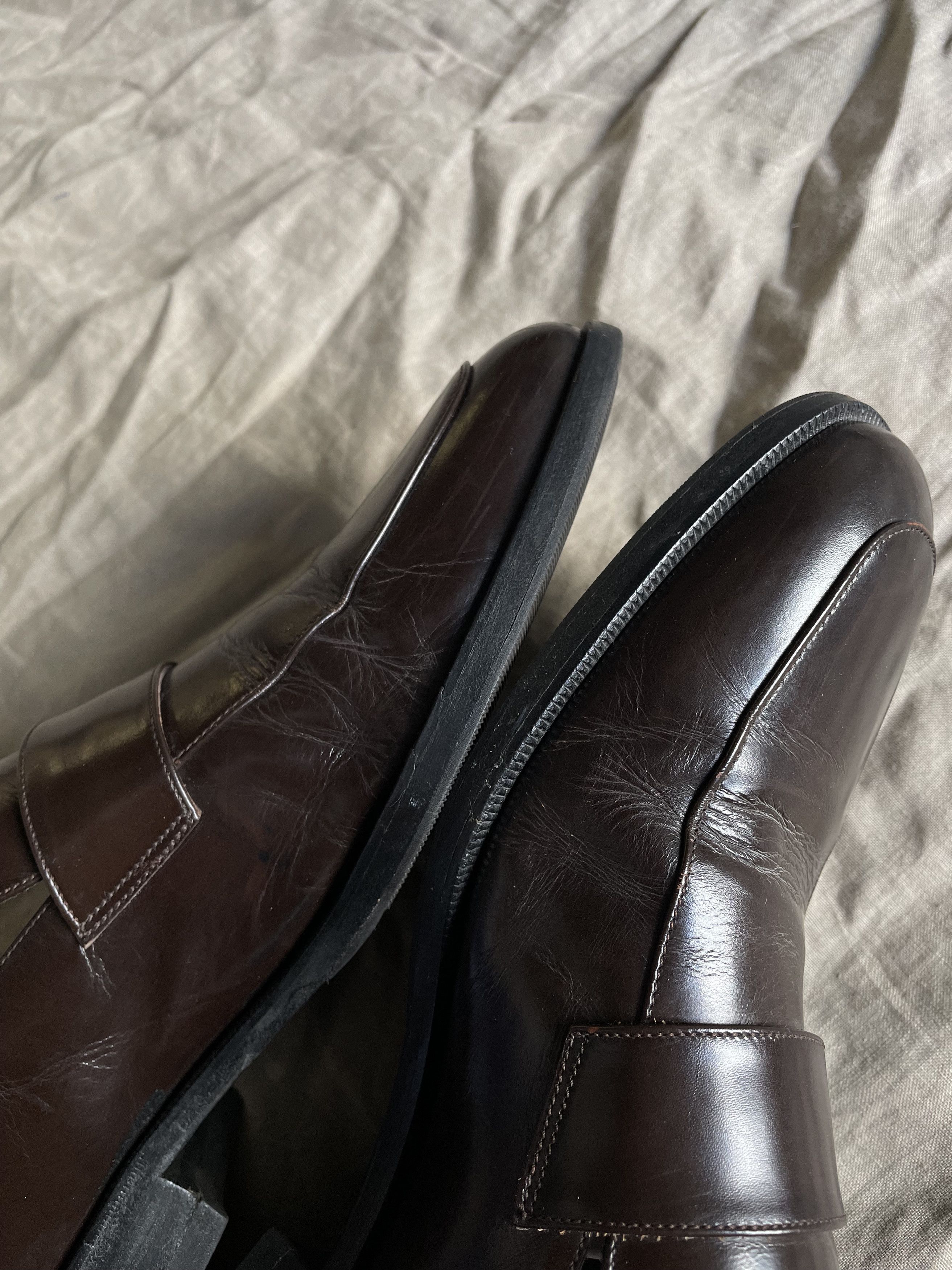 Gucci Gucci by Tom Ford Metal Logo Leather Formal Loafers 7800AC Size US 8.5 / EU 41-42 - 8 Thumbnail