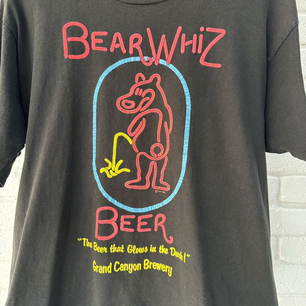 Vintage Vintage Bear Whiz Beer Tee Size US L / EU 52-54 / 3 - 3 Thumbnail