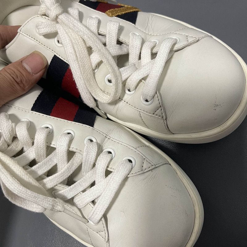 Gucci Gucci Ace Embroidered Love Sneakers for Men Size US 9.5 / EU 42-43 - 9 Thumbnail