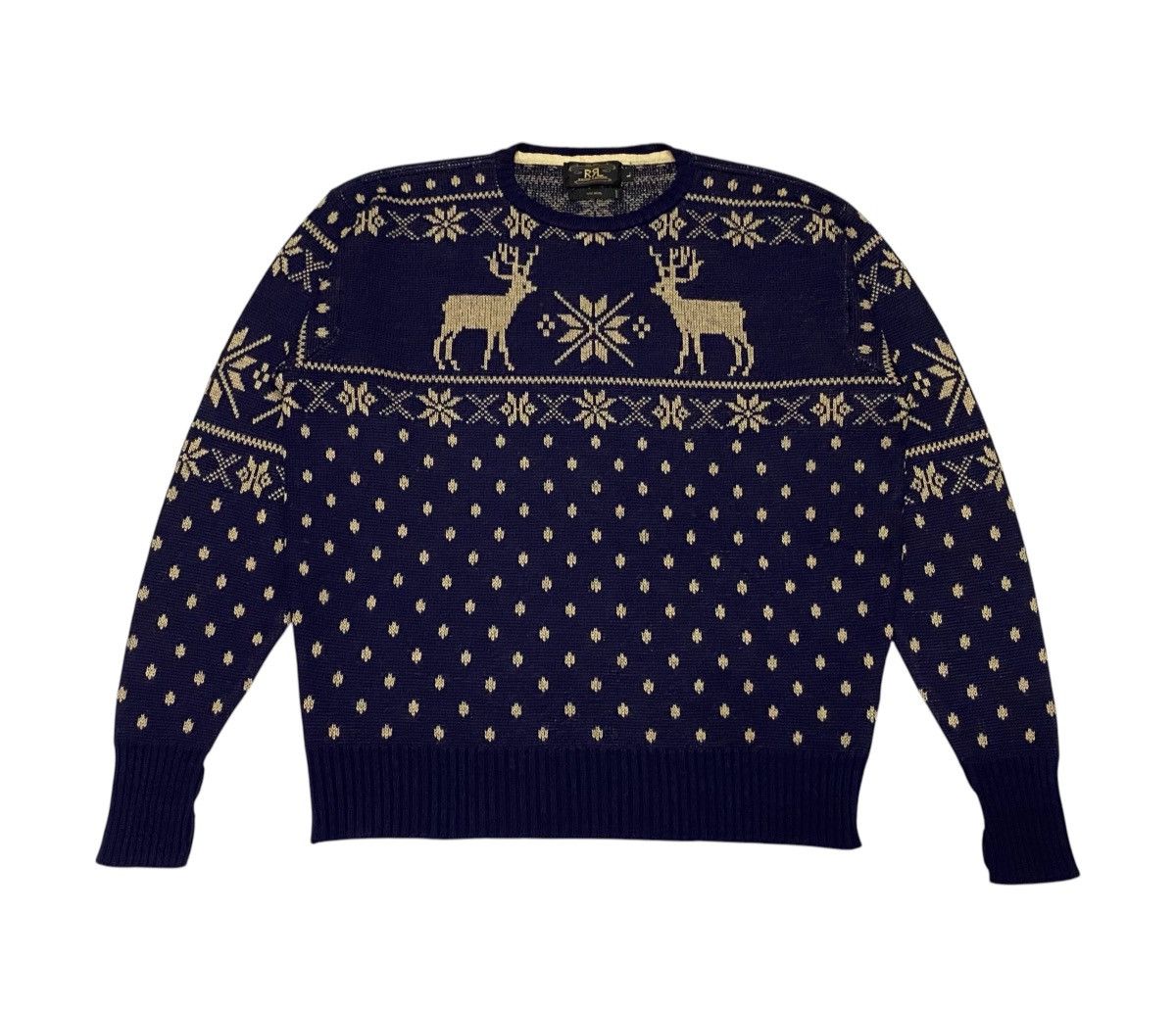 RRL Ralph Lauren Vintage Double RL Ralph Lauren Wool Knitwear Sweaters Size US L / EU 52-54 / 3 - 5 Thumbnail