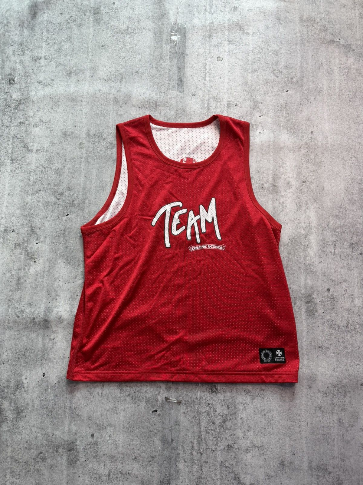 Chrome Hearts Chrome Hearts Red Basketball Jersey Size US M / EU 48-50 / 2 - 1 Thumbnail