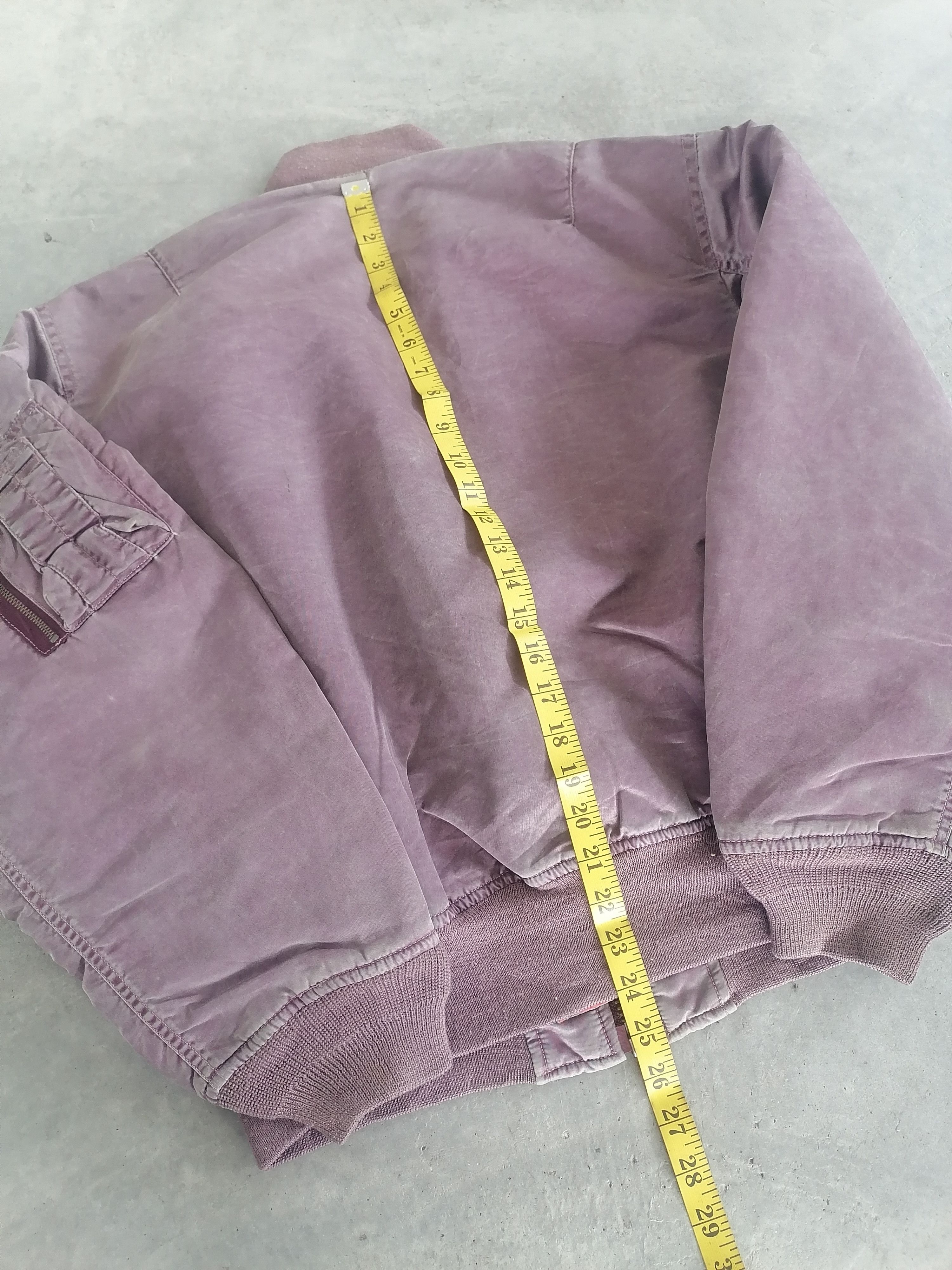 Uniqlo Distressed Faded Maroon Trashed Uniqlo Bomber Jackets Size US M / EU 48-50 / 2 - 10 Thumbnail