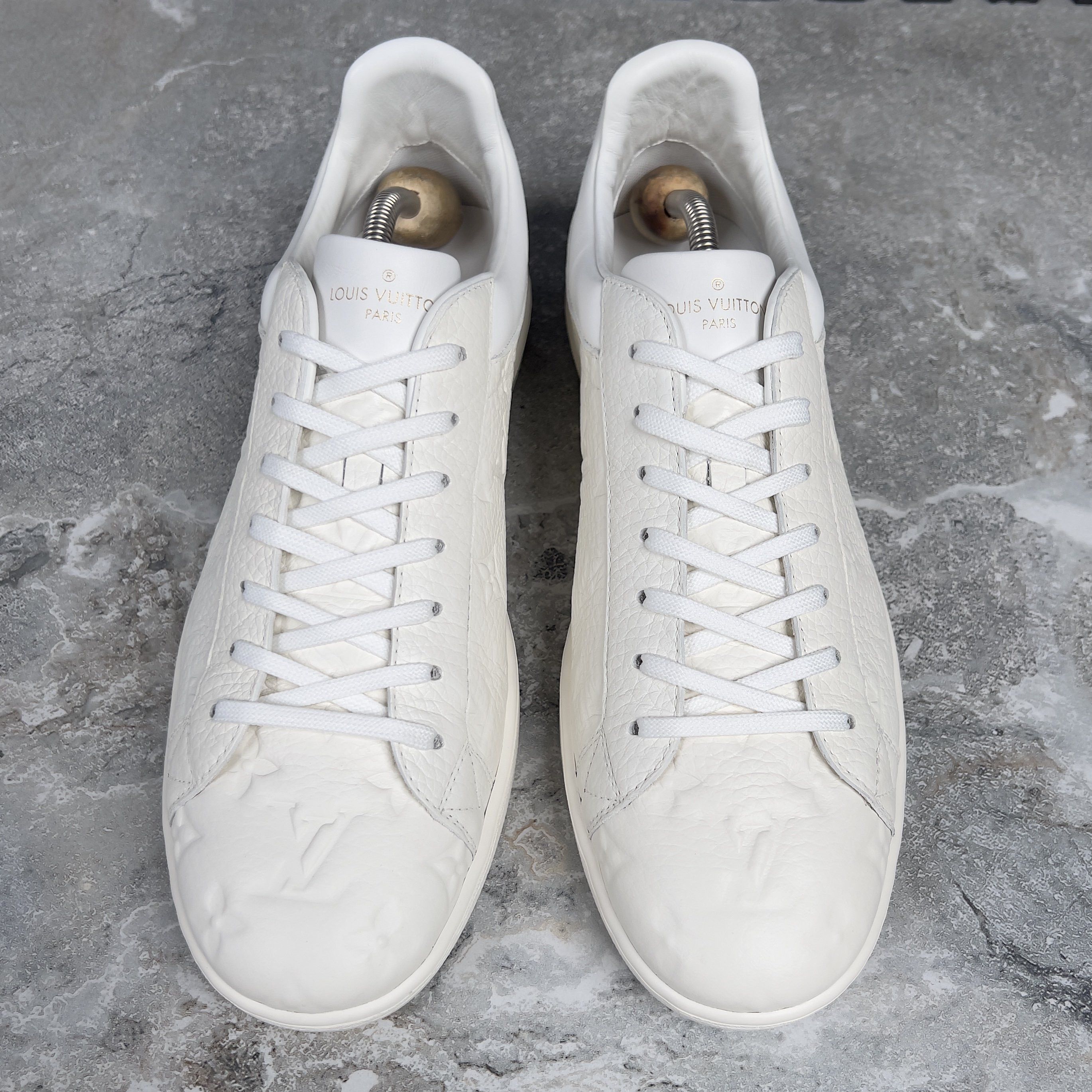 Louis Vuitton Luxembourg Monogram Sneaker Taurillon Leather Size US 9.5 / EU 42-43 - 3 Thumbnail