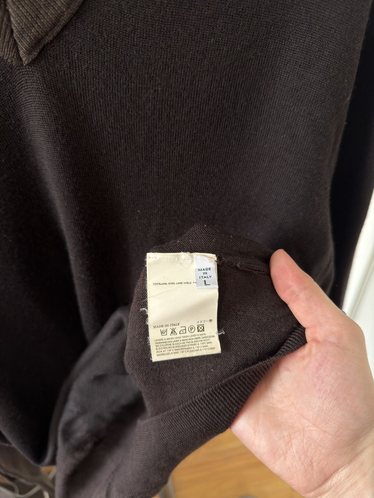Maison Margiela AW06 Color-Block V-Neck Sweater Size US L / EU 52-54 / 3 - 5 Thumbnail