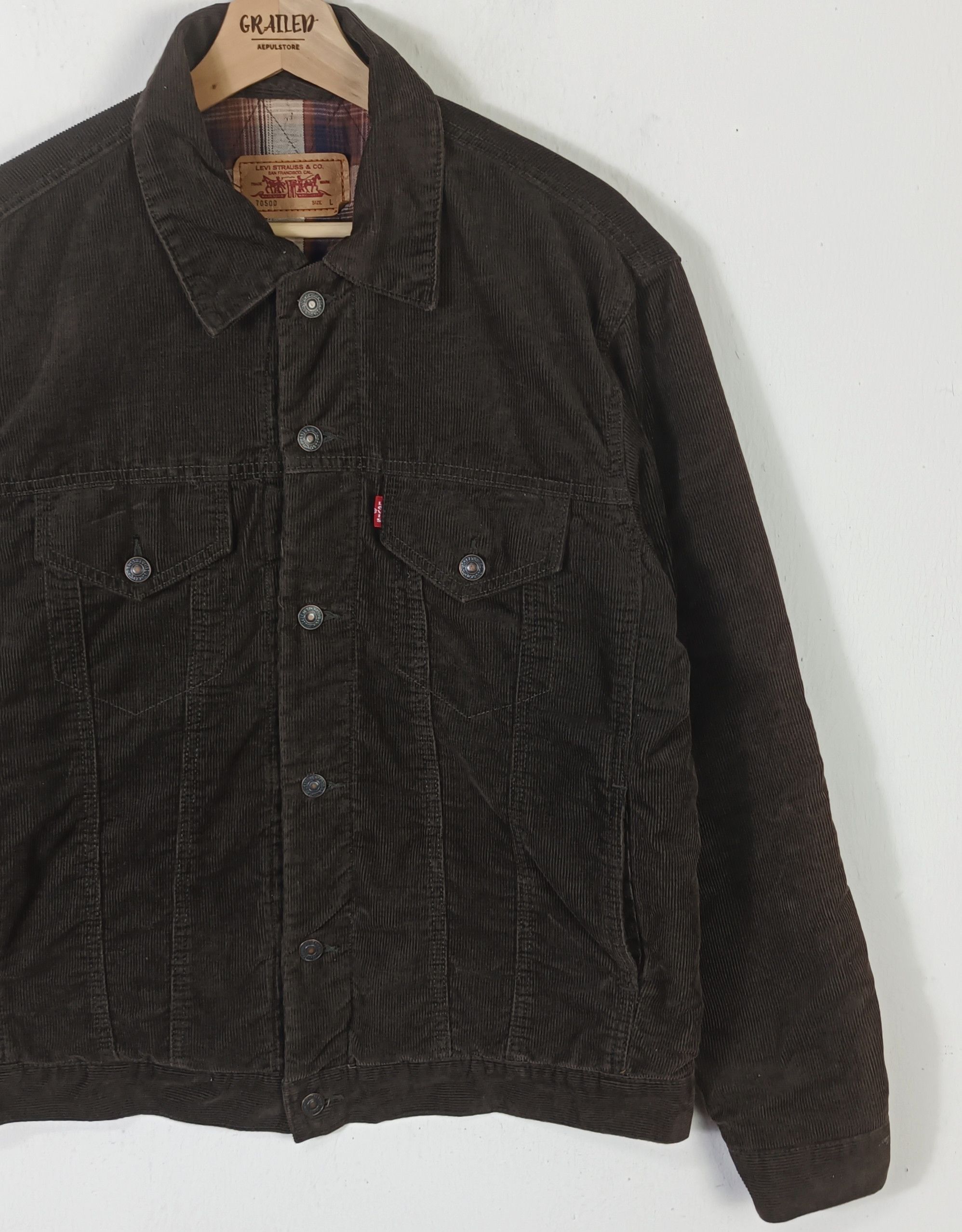 Levi's Levi's Corduroy Men Jacket Size US L / EU 52-54 / 3 - 6 Thumbnail
