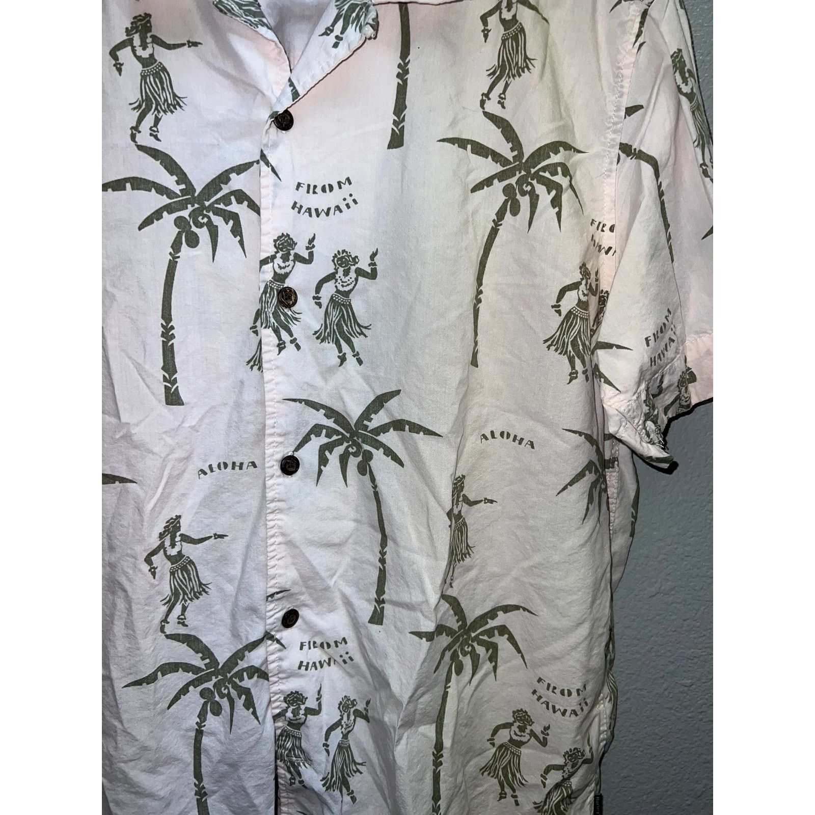 Hurley Hurley Hawaii Shirt Button Up Palm Tree Hulu Girl Graphic M Size US M / EU 48-50 / 2 - 3 Thumbnail
