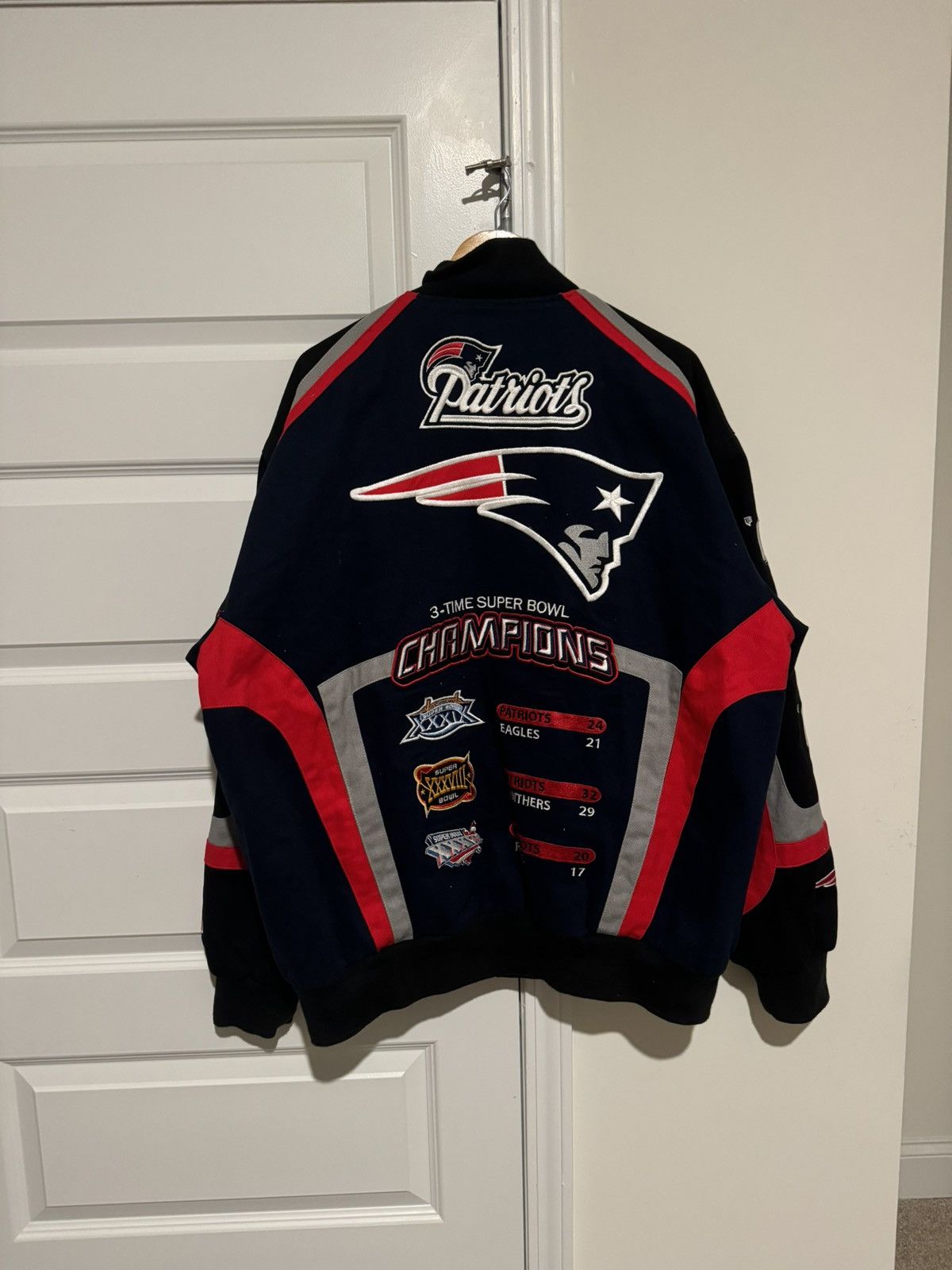 Patriots 6 time champions jacket store