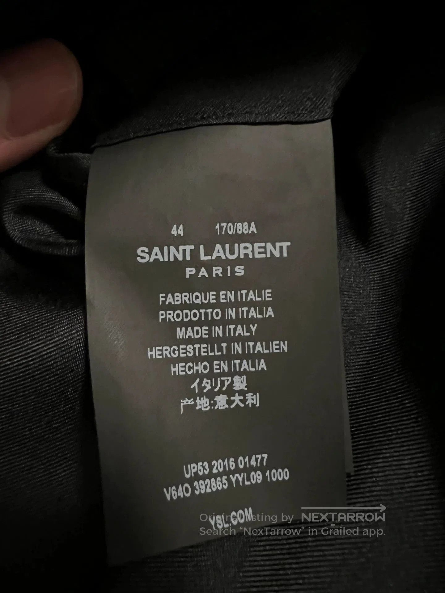 Saint Laurent Paris Saint Laurent Black Gold Button Blazer. Size US S / EU 44-46 / 1 - 2 Thumbnail