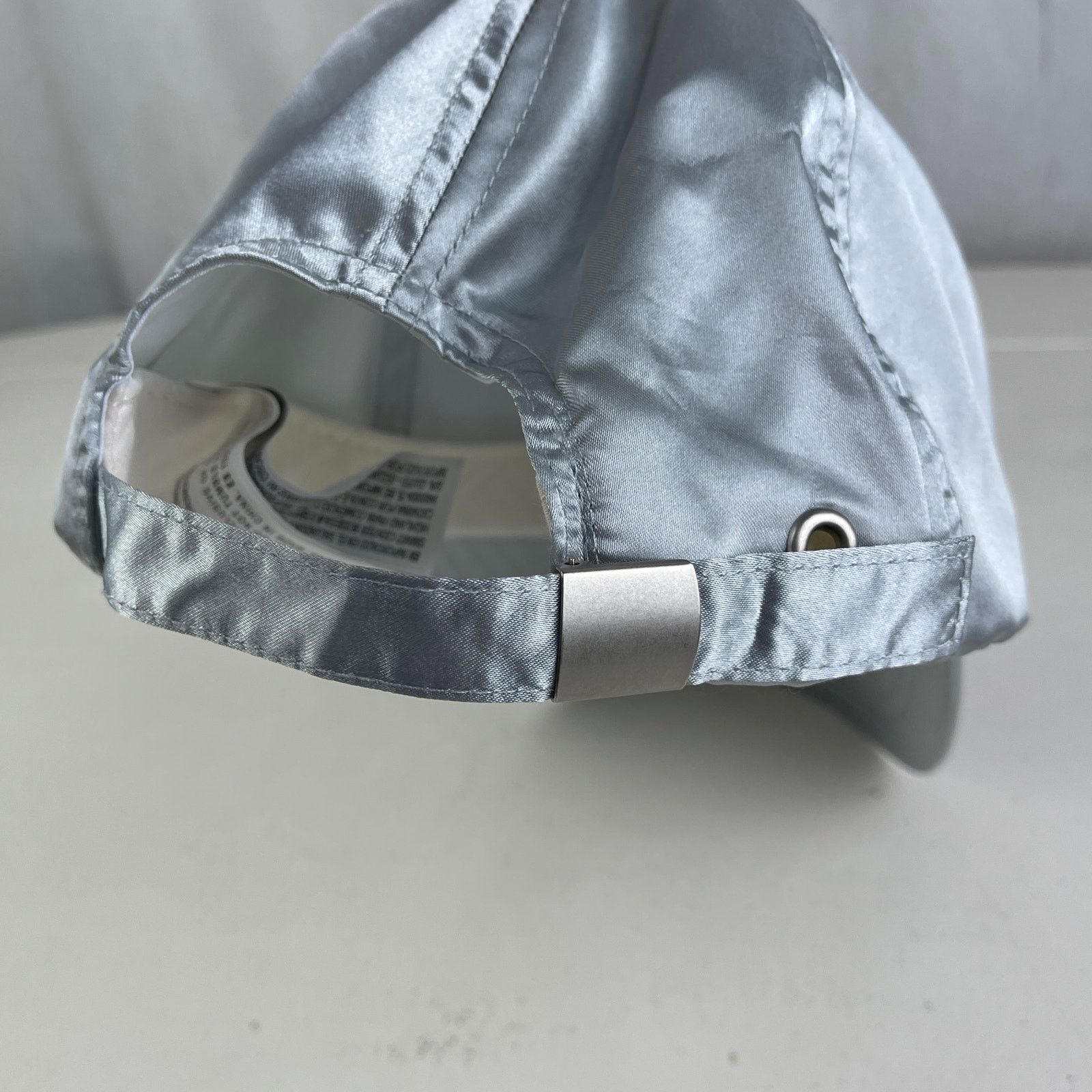 Forever 21 Shiny Silver Satin Baseball Cap Dad Hat Y2K Futuristic Cyber Size ONE SIZE - 19 Thumbnail