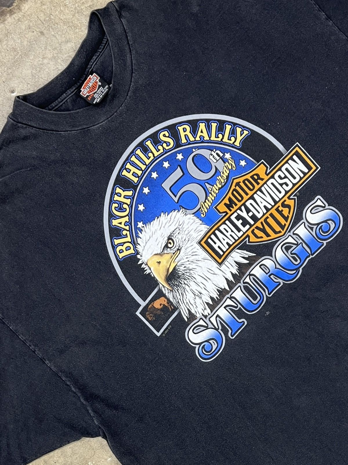 Harley Davidson Vintage 1999 Harley Davidson Black Hills Rally 59 Tee XXXL Size US XXL / EU 58 / 5 - 4 Thumbnail