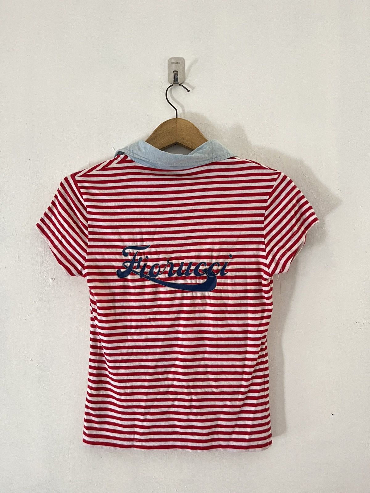 Fiorucci 2000s fiorucci striped poloshirt Size S / US 4 / IT 40 - 2 Thumbnail