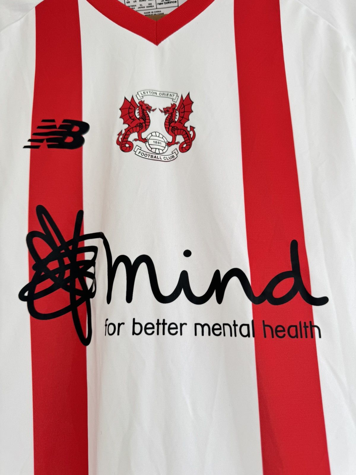 New Balance Leyton Orient 2020-2021 Third Soccer Jersey Football Kit Size US L / EU 52-54 / 3 - 5 Thumbnail