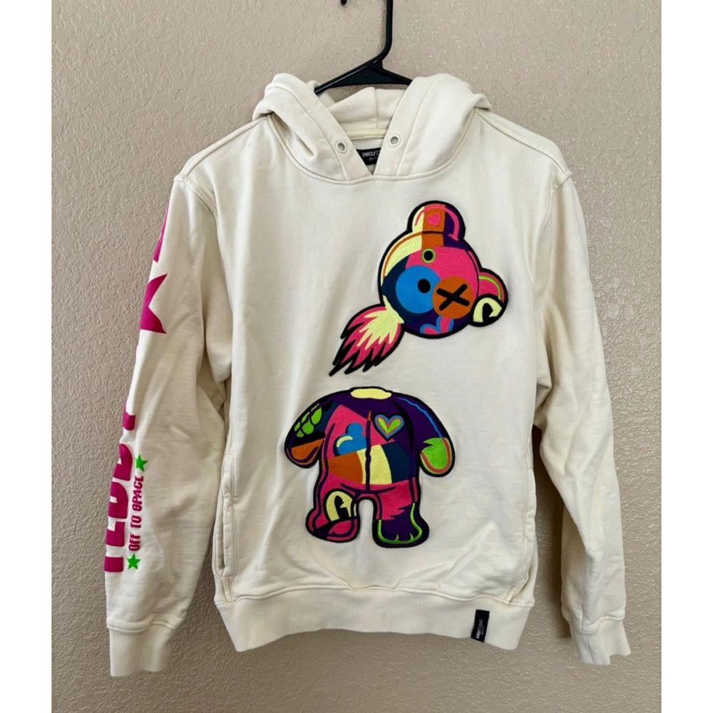 Roundtree & Yorke Roku Men’s Cream Beige Bear Hooded Sweatshirt Size S / US 4 / IT 40 - 1 Thumbnail
